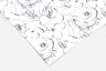 White And Navy Floral Contact Paper | Peel And Stick Wallpaper | Removable Wallpaper | Shelf Liner | Drawer Liner | Peel and Stick Paper 228