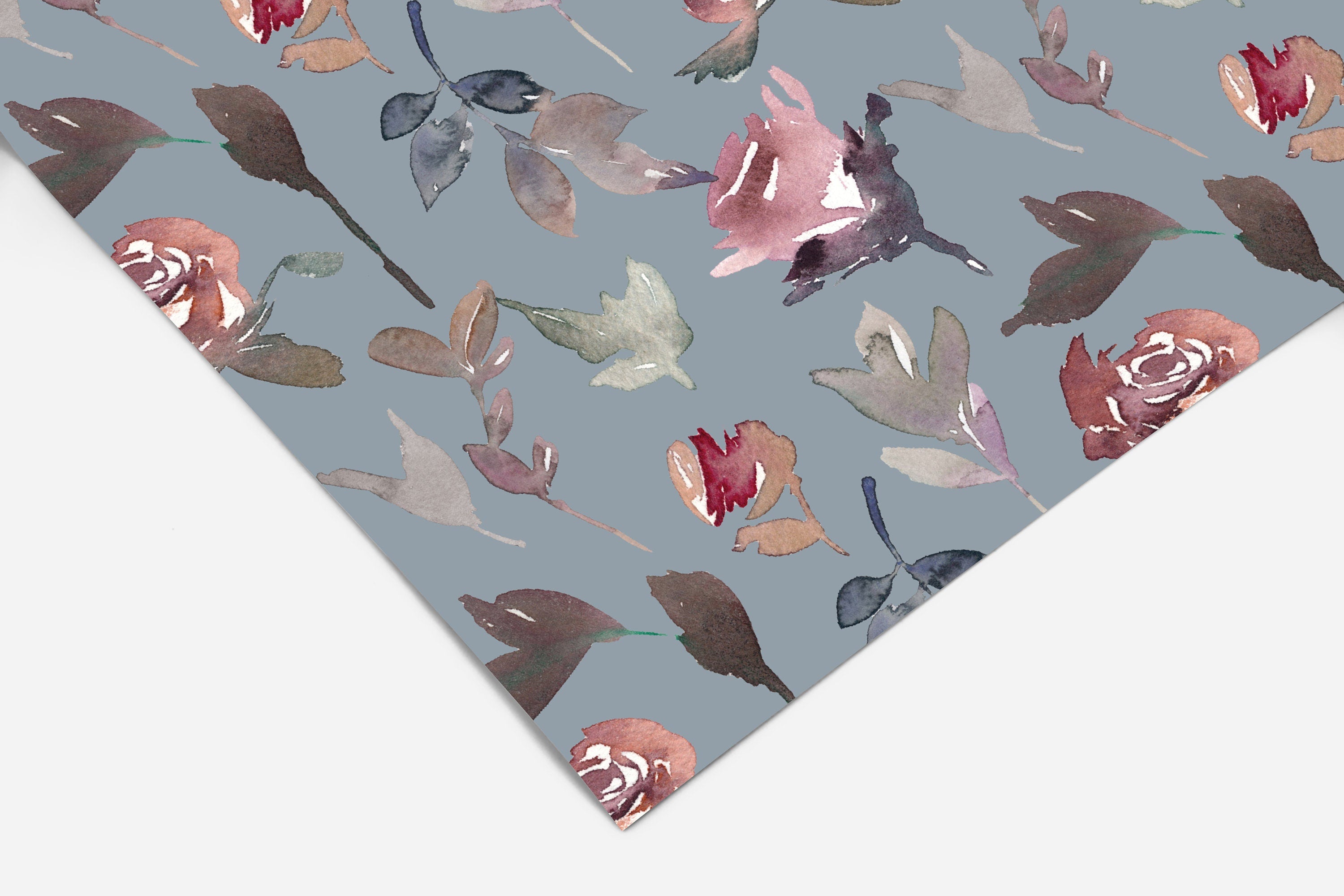 Watercolor Floral Contact Paper | Peel And Stick Wallpaper | Removable Wallpaper | Shelf Liner | Drawer Liner | Peel and Stick Paper 255