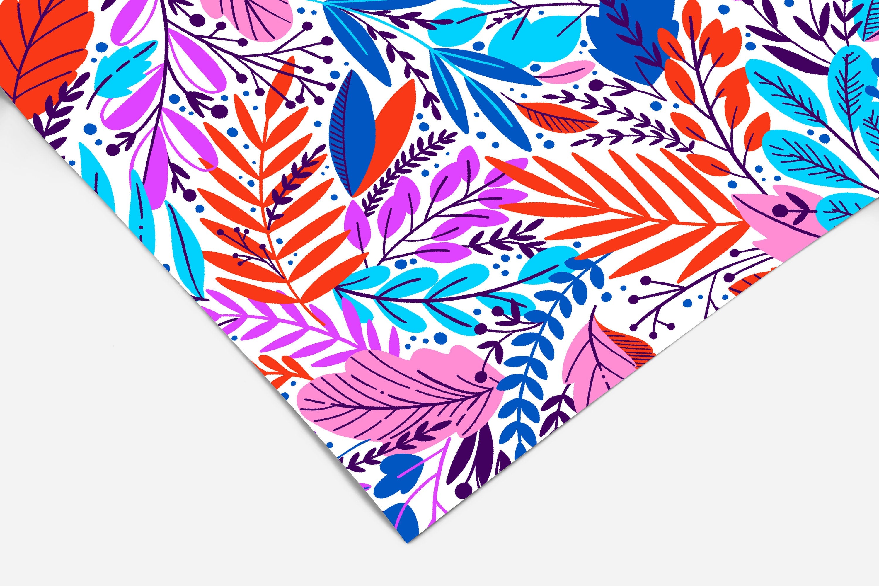 Colorful Floral Contact Paper | Peel And Stick Wallpaper | Removable Wallpaper | Shelf Liner | Drawer Liner | Peel and Stick Paper 261