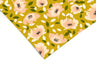 Yellow Peach Floral Contact Paper | Peel And Stick Wallpaper | Removable Wallpaper | Shelf Liner | Drawer Liner | Peel and Stick Paper 505