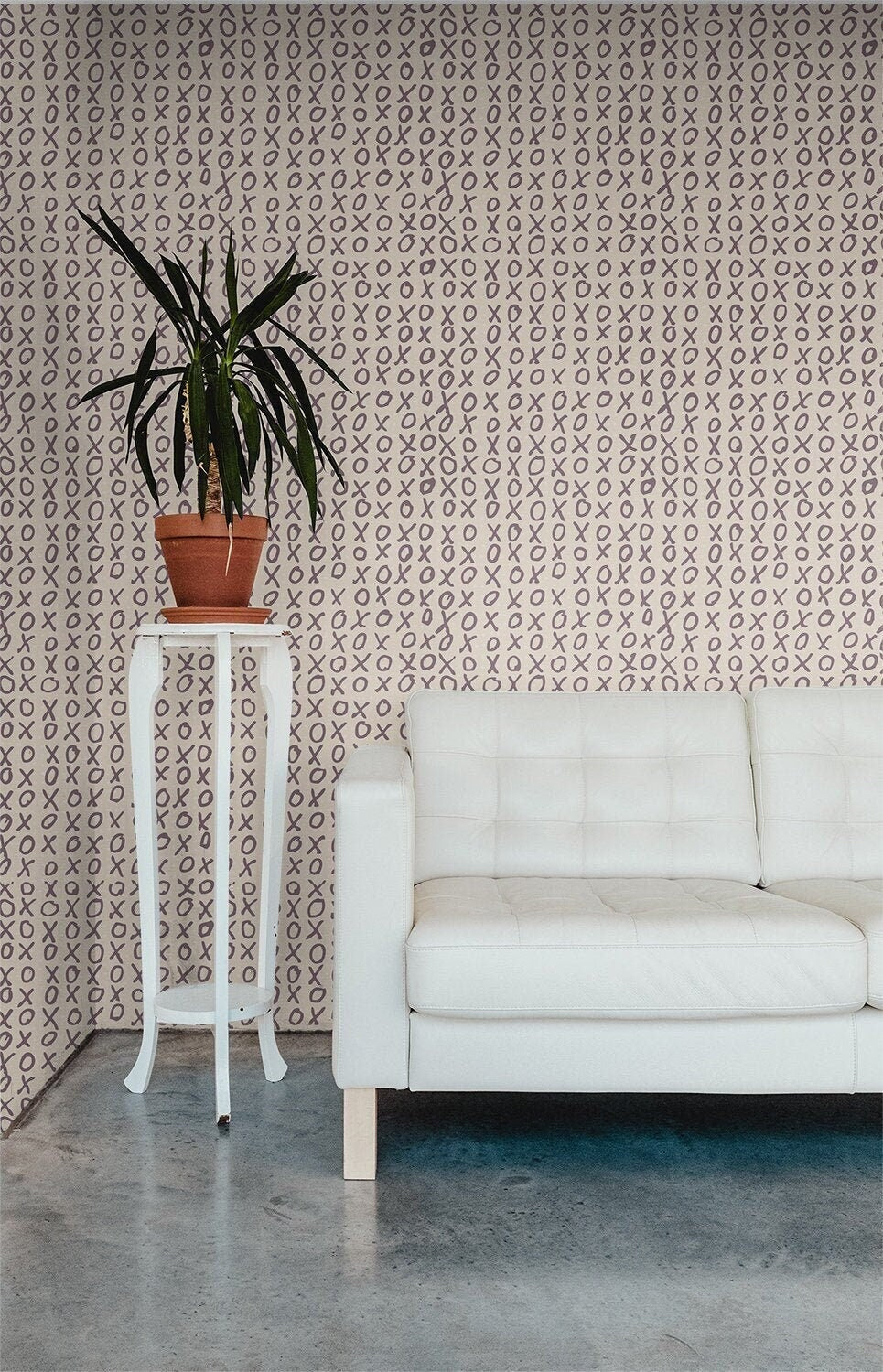 XOXO Hand Drawn Wallpaper | Wallpaper Peel and Stick | Removable Wallpaper | Wall Paper Peel And Stick | Wall Mural  Wall Decor 371 - JamesAndColors