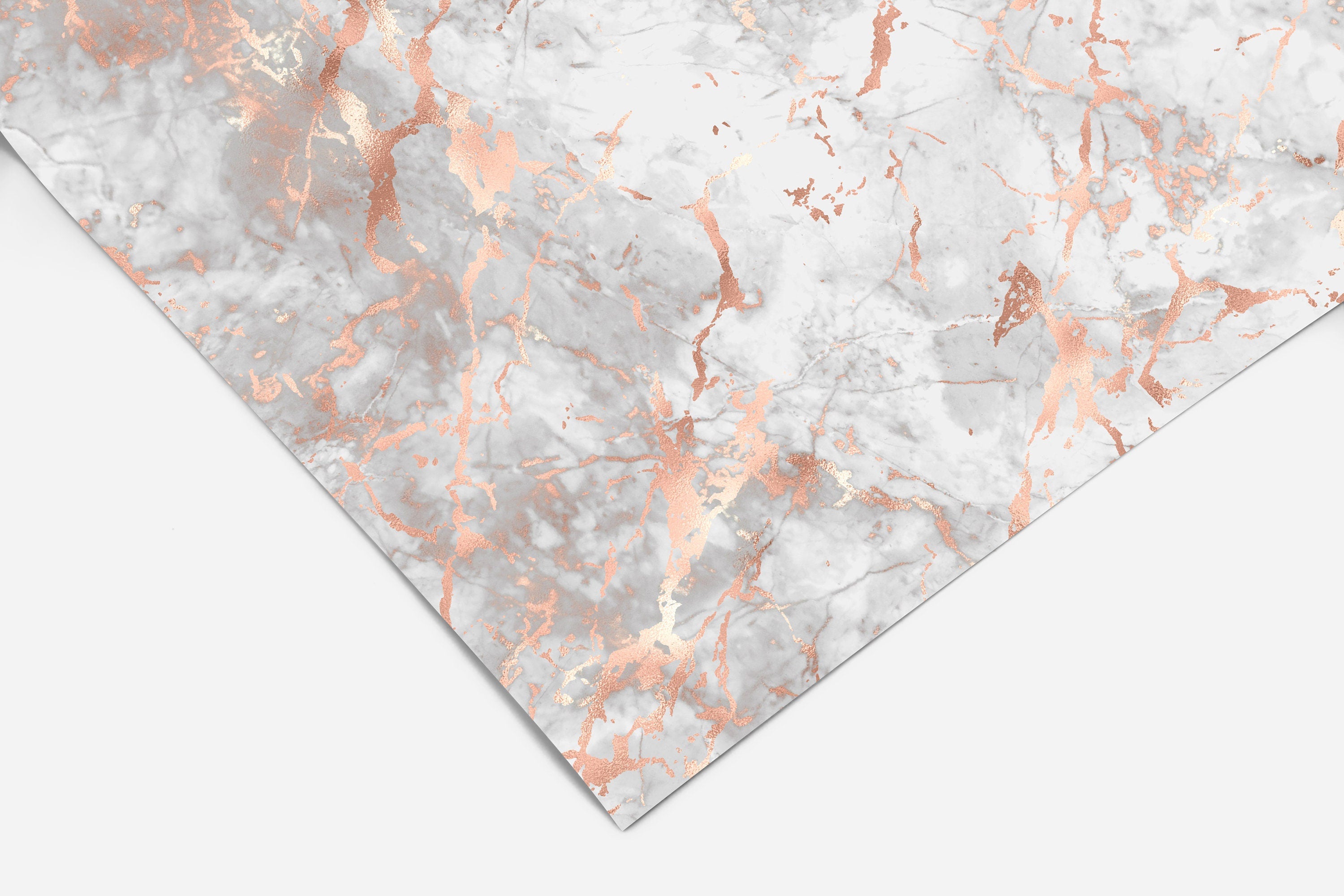 Gray Rose Gold Marble Contact Paper | Peel And Stick Wallpaper | Removable Wallpaper | Shelf Liner | Drawer Liner | Peel and Stick Paper 297 - JamesAndColors