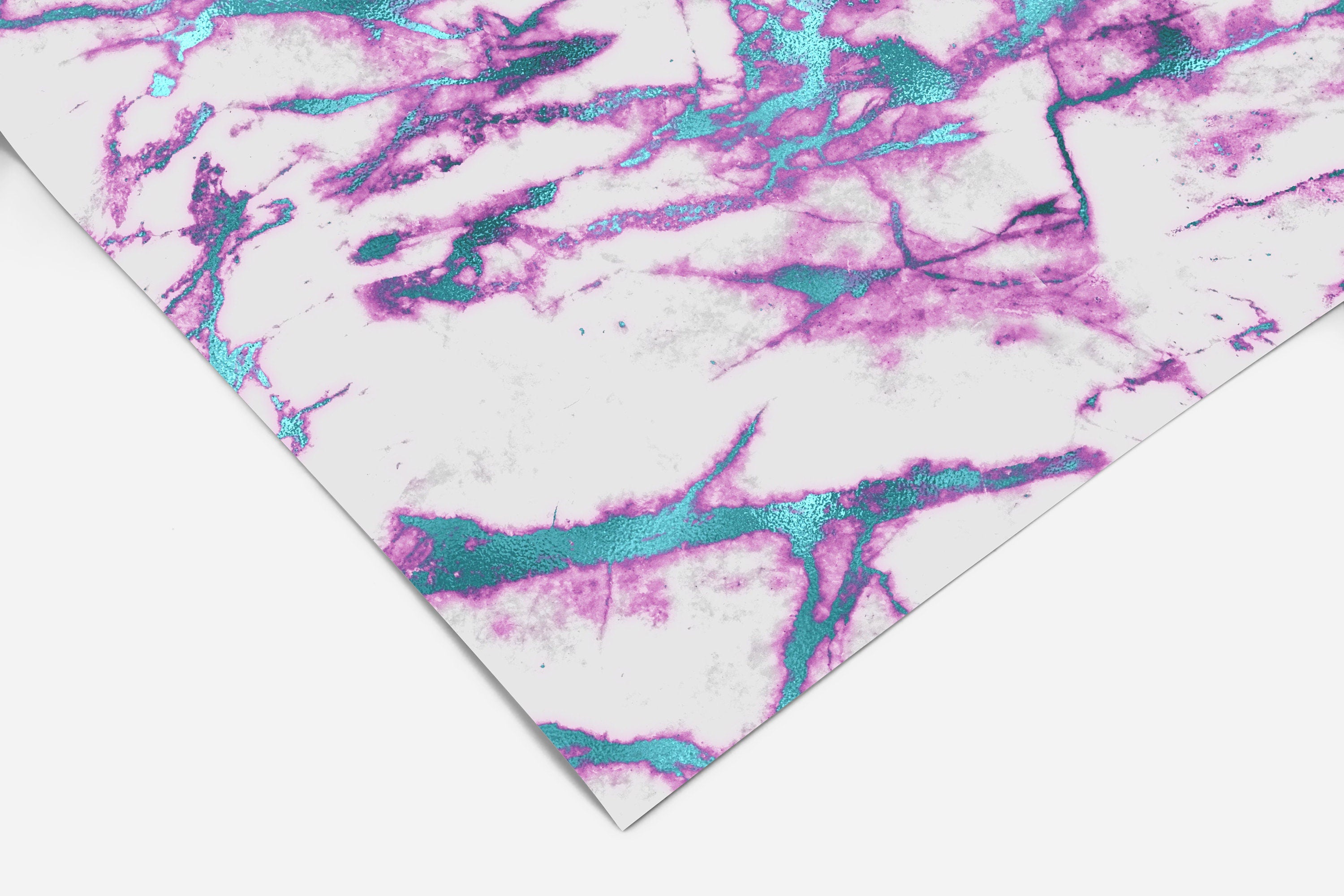 Purple Teal Marble Contact Paper | Peel And Stick Wallpaper | Removable Wallpaper | Shelf Liner | Drawer Liner | Peel and Stick Paper 298 - JamesAndColors