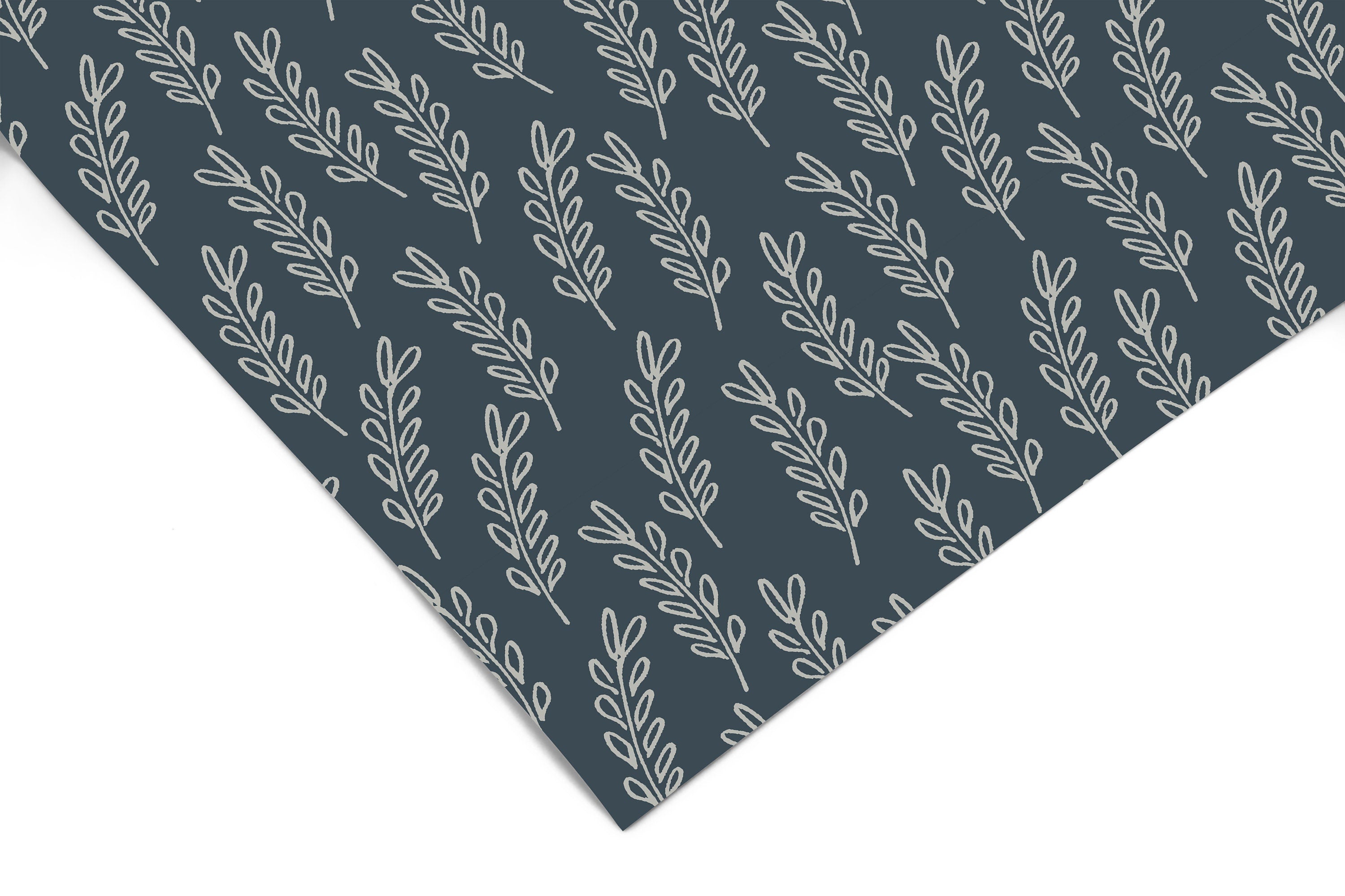 Navy Farmhouse Floral Contact Paper | Peel And Stick Wallpaper | Removable Wallpaper | Shelf Liner | Drawer Liner | Peel and Stick Paper 521