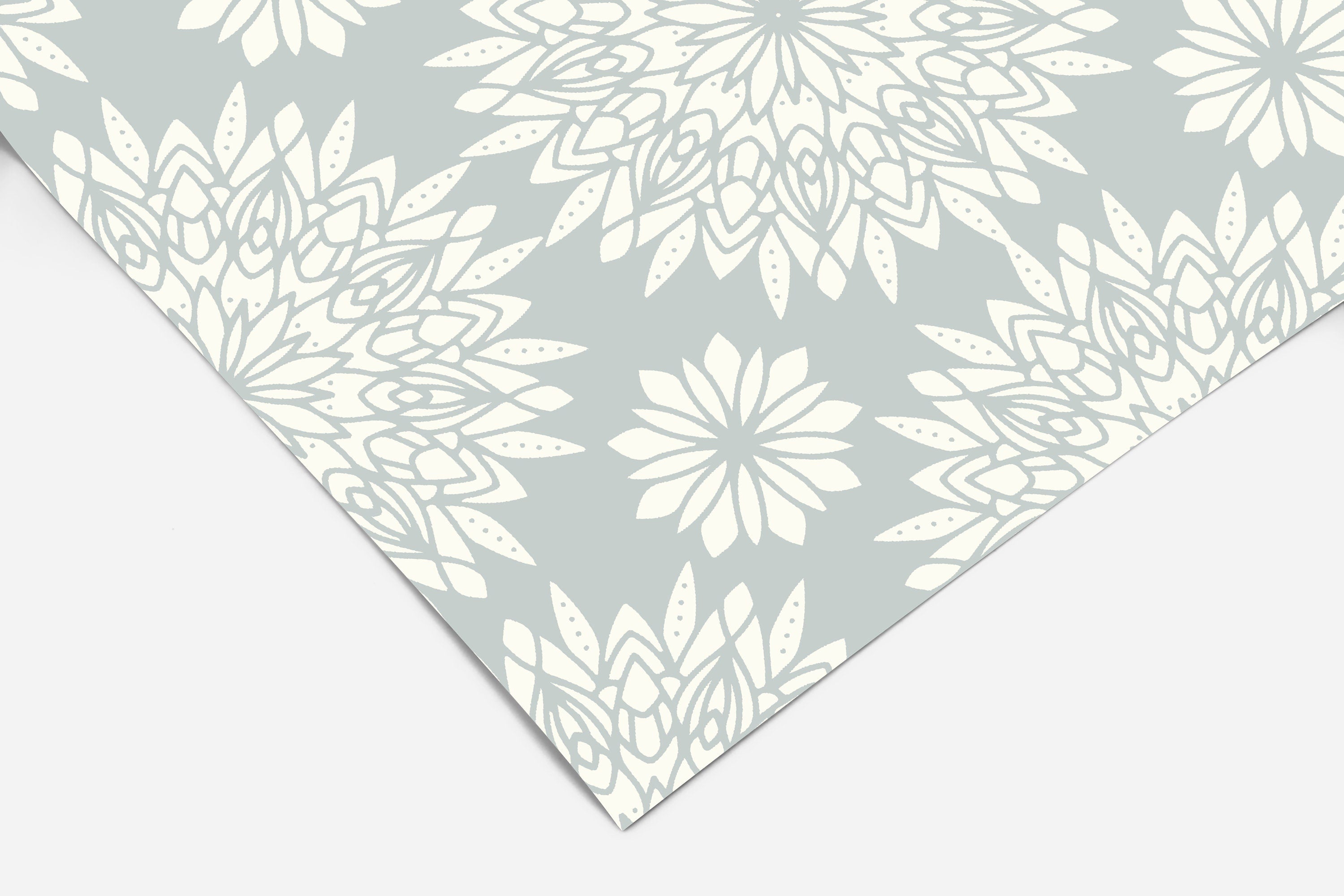 Blue White Mandala Decor Wallpaper | Wallpaper Peel and Stick | Removable Wallpaper | Wall Paper Peel And Stick | Wall Mural Wall Decor 660 - JamesAndColors