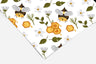 Honeybee Floral Contact Paper | Peel And Stick Wallpaper | Removable Wallpaper | Shelf Liner | Drawer Liner | Peel and Stick Paper 344