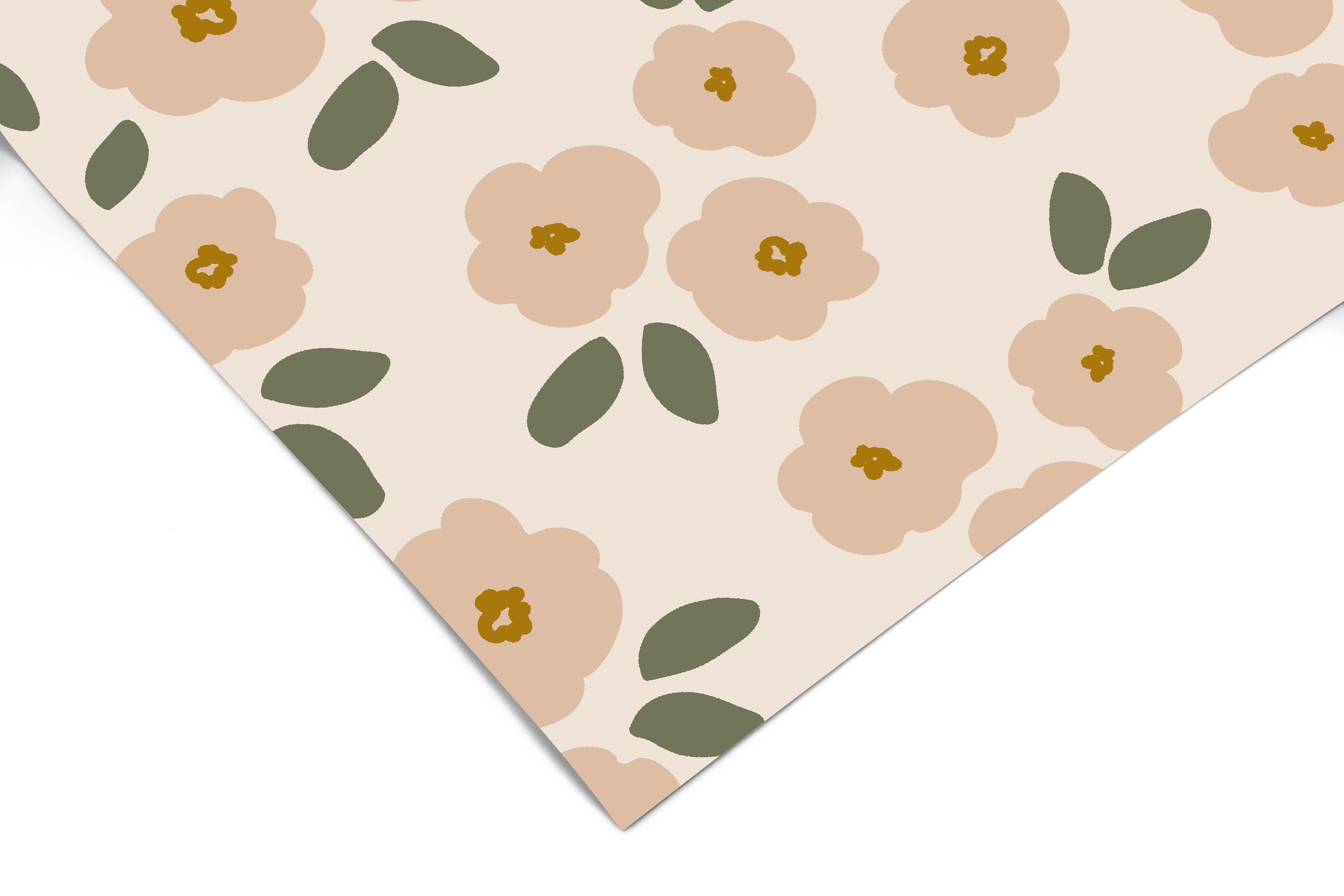 Light Pink Faded Floral Wallpaper | Wallpaper Peel and Stick | Removable Wallpaper | Wall Paper Peel And Stick | Wall Mural Wall Decor 2397 - JamesAndColors