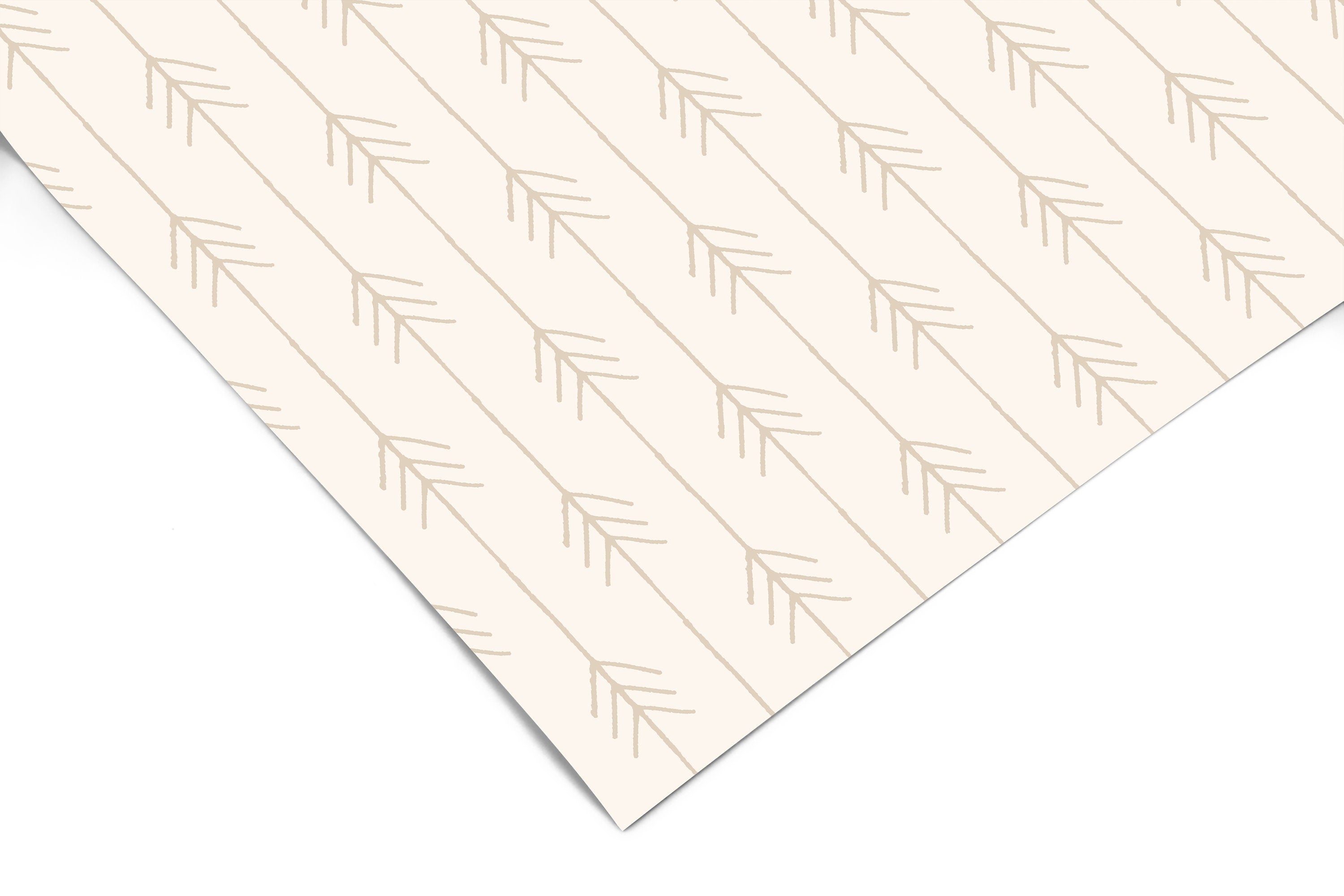 Cream Arrow Farmhouse Contact Paper | Peel And Stick Wallpaper | Removable Wallpaper | Shelf Liner | Drawer Liner | Peel and Stick Paper 551 - JamesAndColors