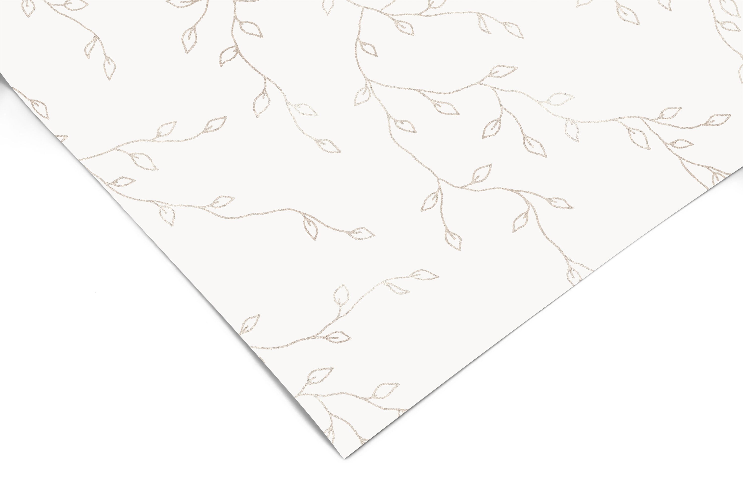 Gold Cream Floral Contact Paper | Peel And Stick Wallpaper | Removable Wallpaper | Shelf Liner | Drawer Liner | Peel and Stick Paper 556