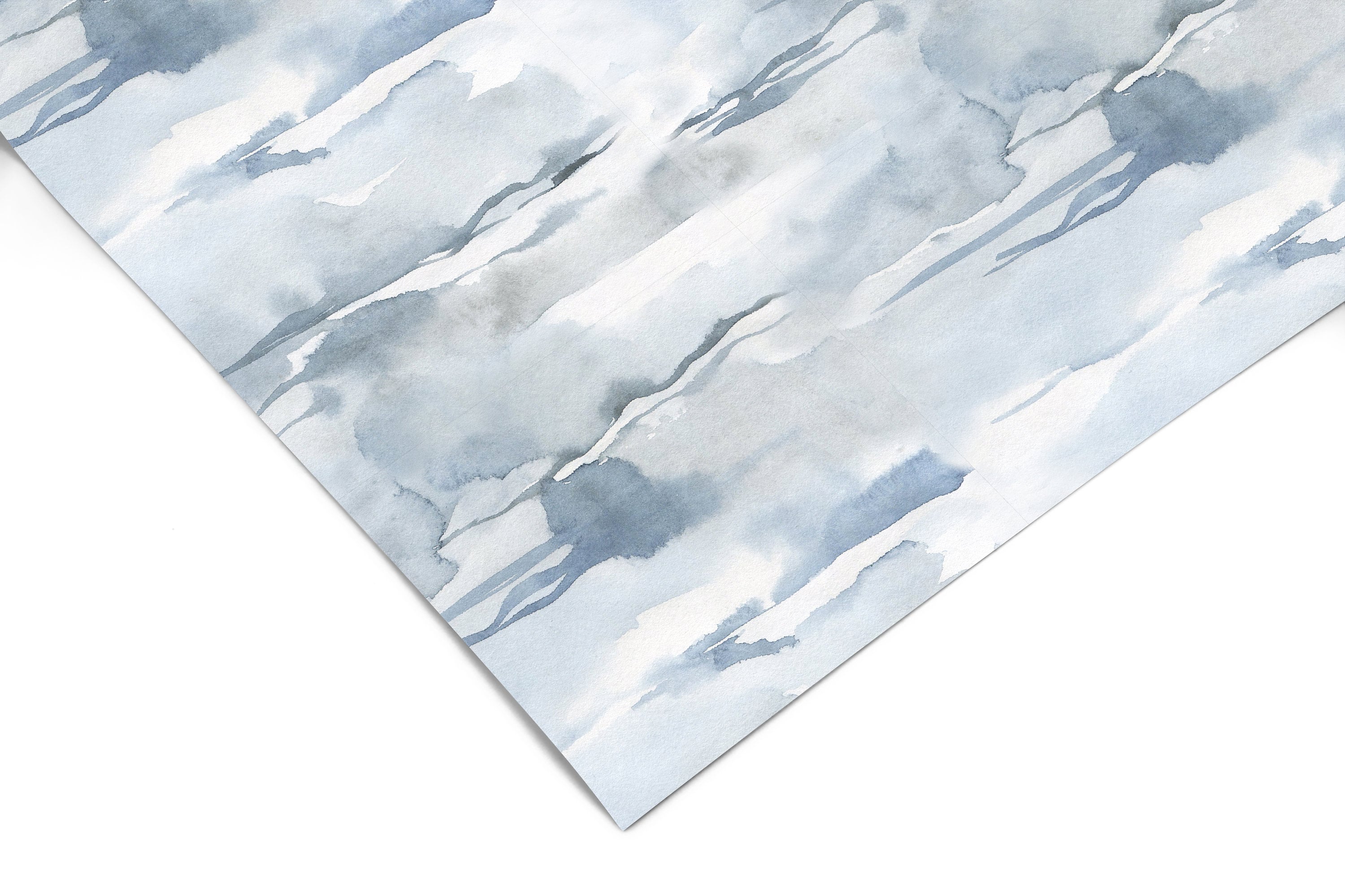Watercolor Blue Paper Contact Paper | Peel And Stick Wallpaper | Removable Wallpaper | Shelf Liner | Drawer Liner | Peel and Stick Paper 555 - JamesAndColors