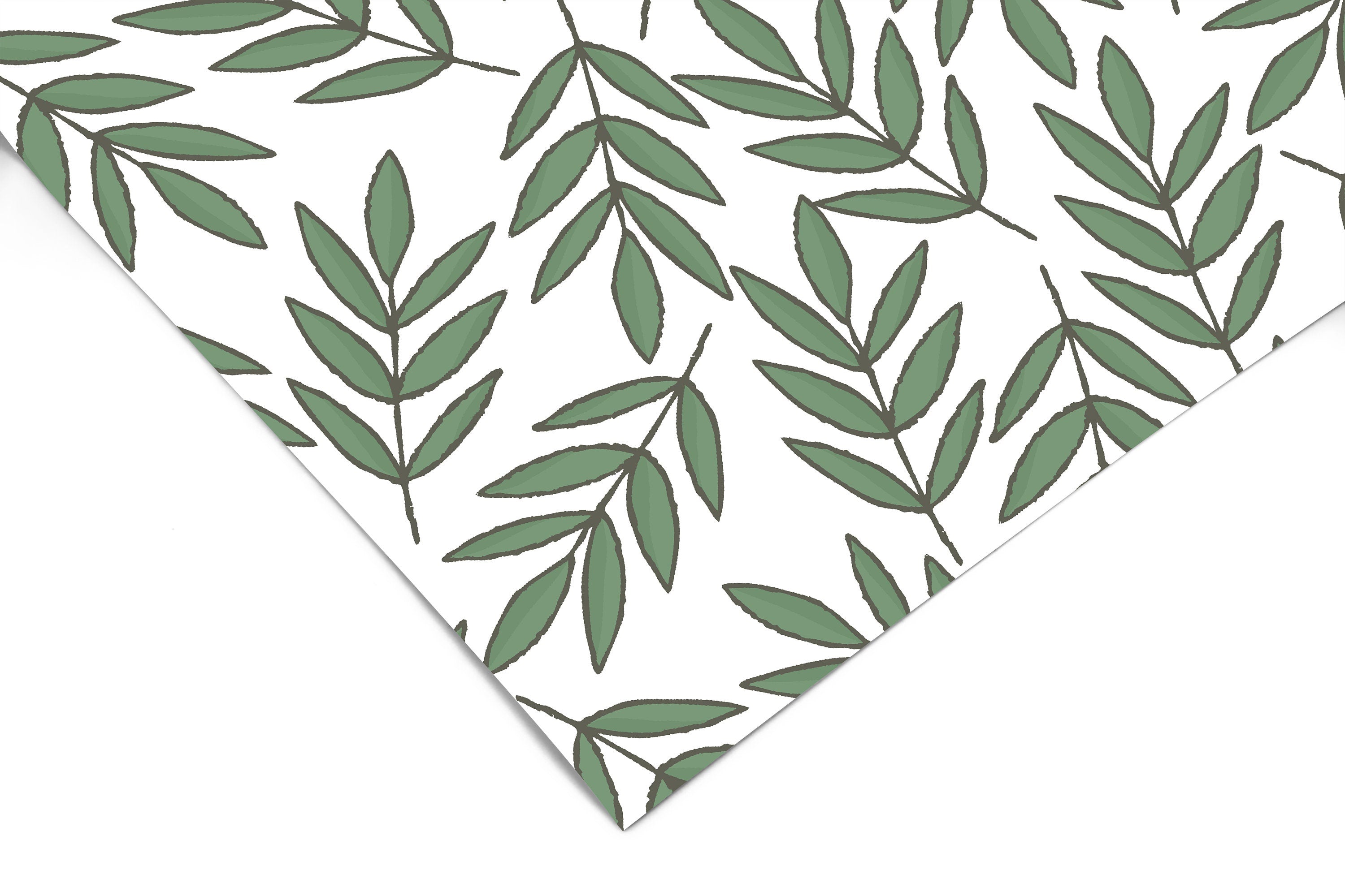 White Green Foliage Contact Paper | Peel And Stick Wallpaper | Removable Wallpaper | Shelf Liner | Drawer Liner | Peel and Stick Paper 548 - JamesAndColors