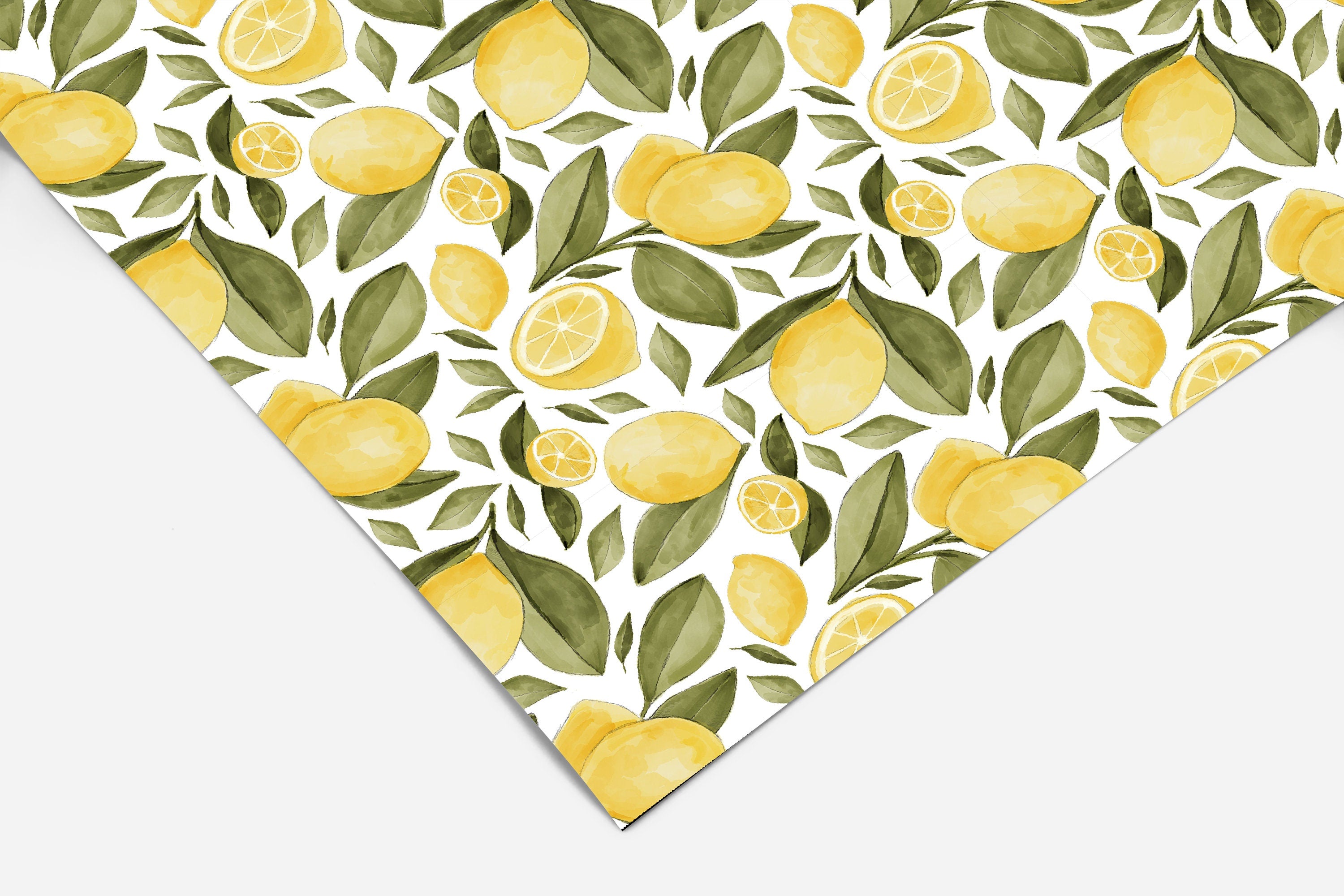 Lemon Floral Kitchen Contact Paper | Peel And Stick Wallpaper | Removable Wallpaper | Shelf Liner | Drawer Liner | Peel and Stick Paper 404