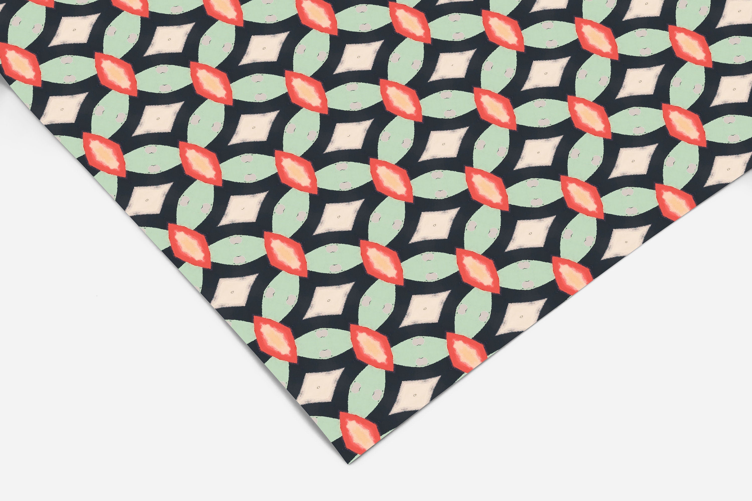 Colorful Tile Pattern Contact Paper | Peel And Stick Wallpaper | Removable Wallpaper | Shelf Liner | Drawer Liner | Peel and Stick Paper 396 - JamesAndColors
