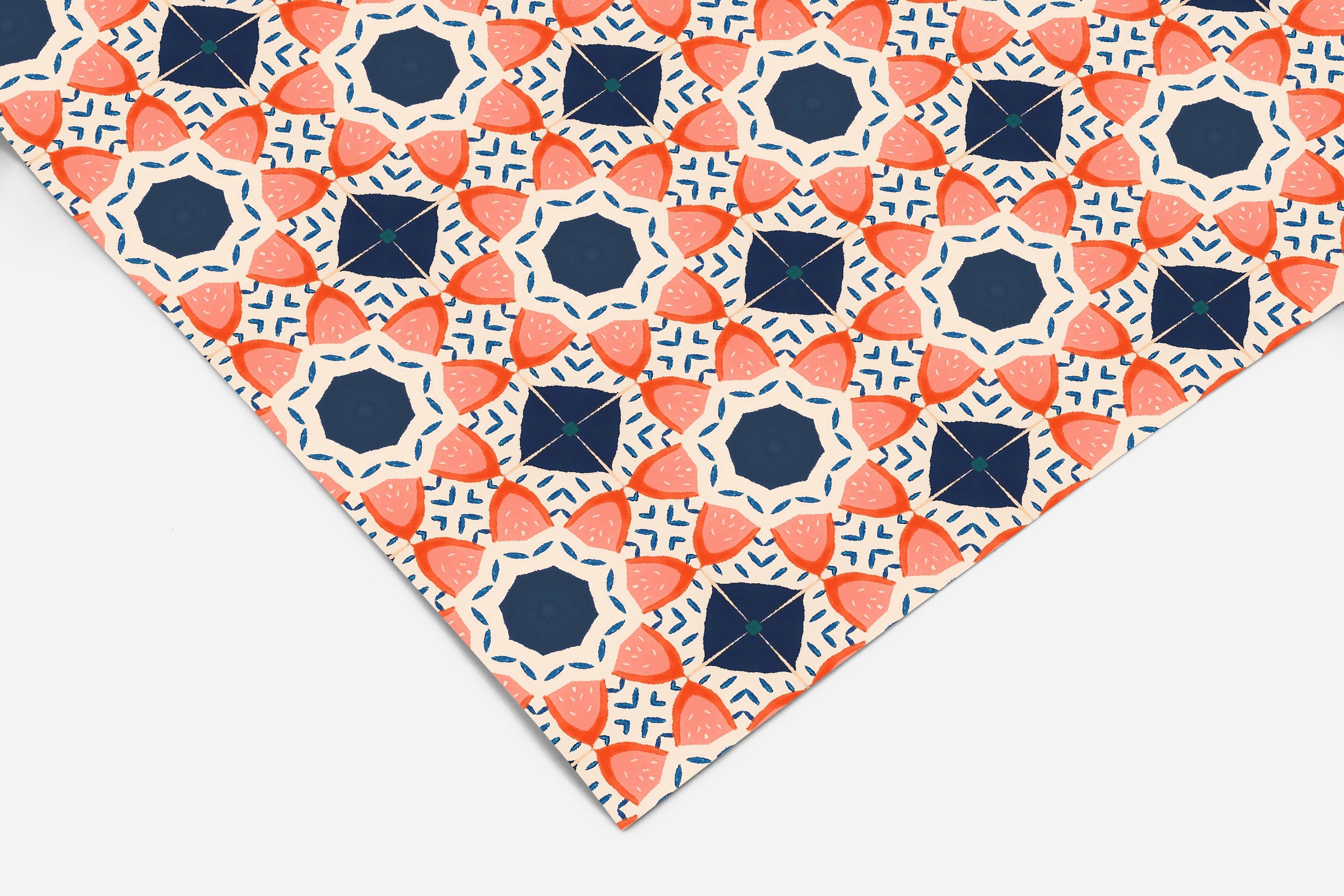 Colorful Tile Pattern Contact Paper | Peel And Stick Wallpaper | Removable Wallpaper | Shelf Liner | Drawer Liner | Peel and Stick Paper 392 - JamesAndColors
