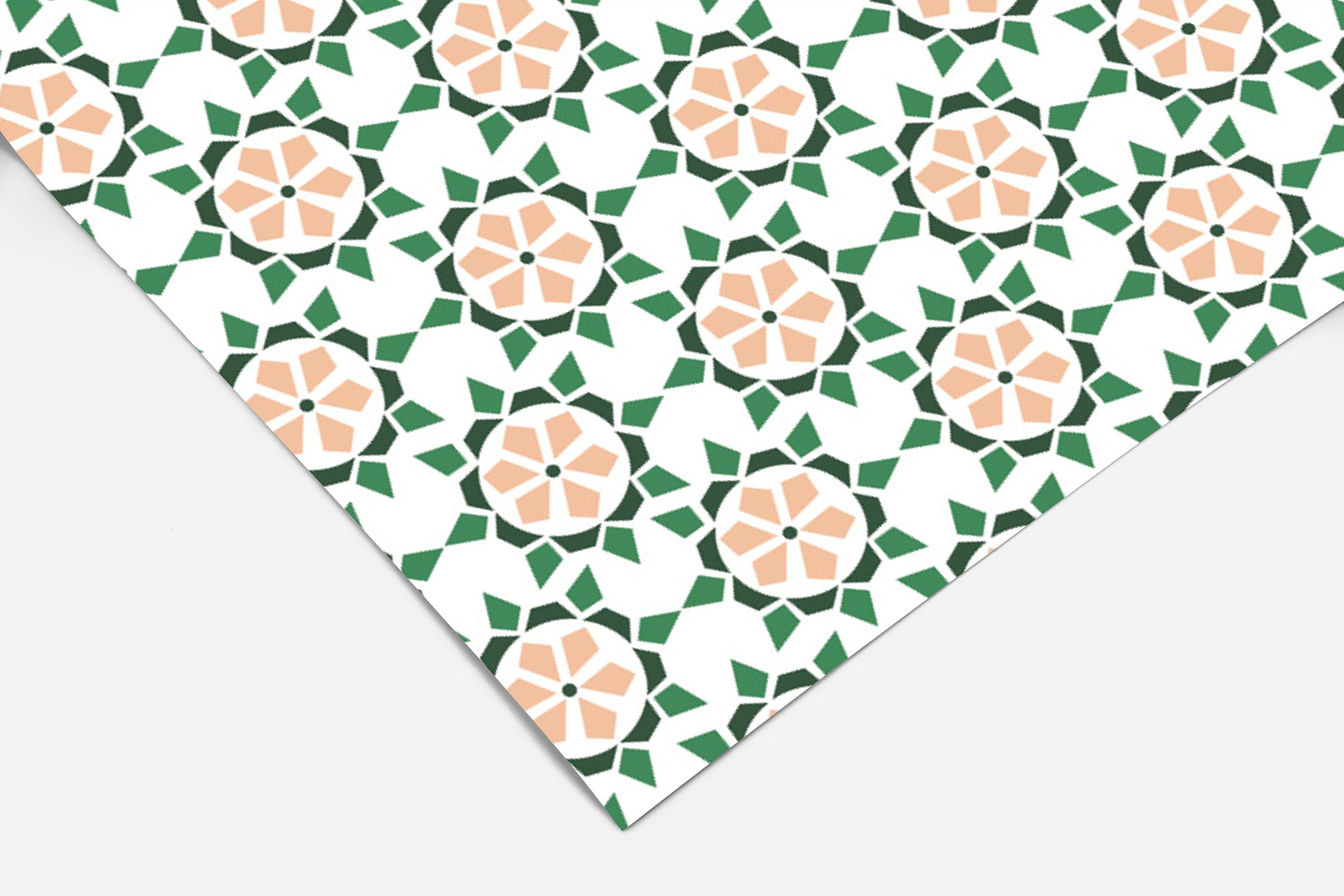 Colorful Tile Pattern Contact Paper | Peel And Stick Wallpaper | Removable Wallpaper | Shelf Liner | Drawer Liner | Peel and Stick Paper 434 - JamesAndColors