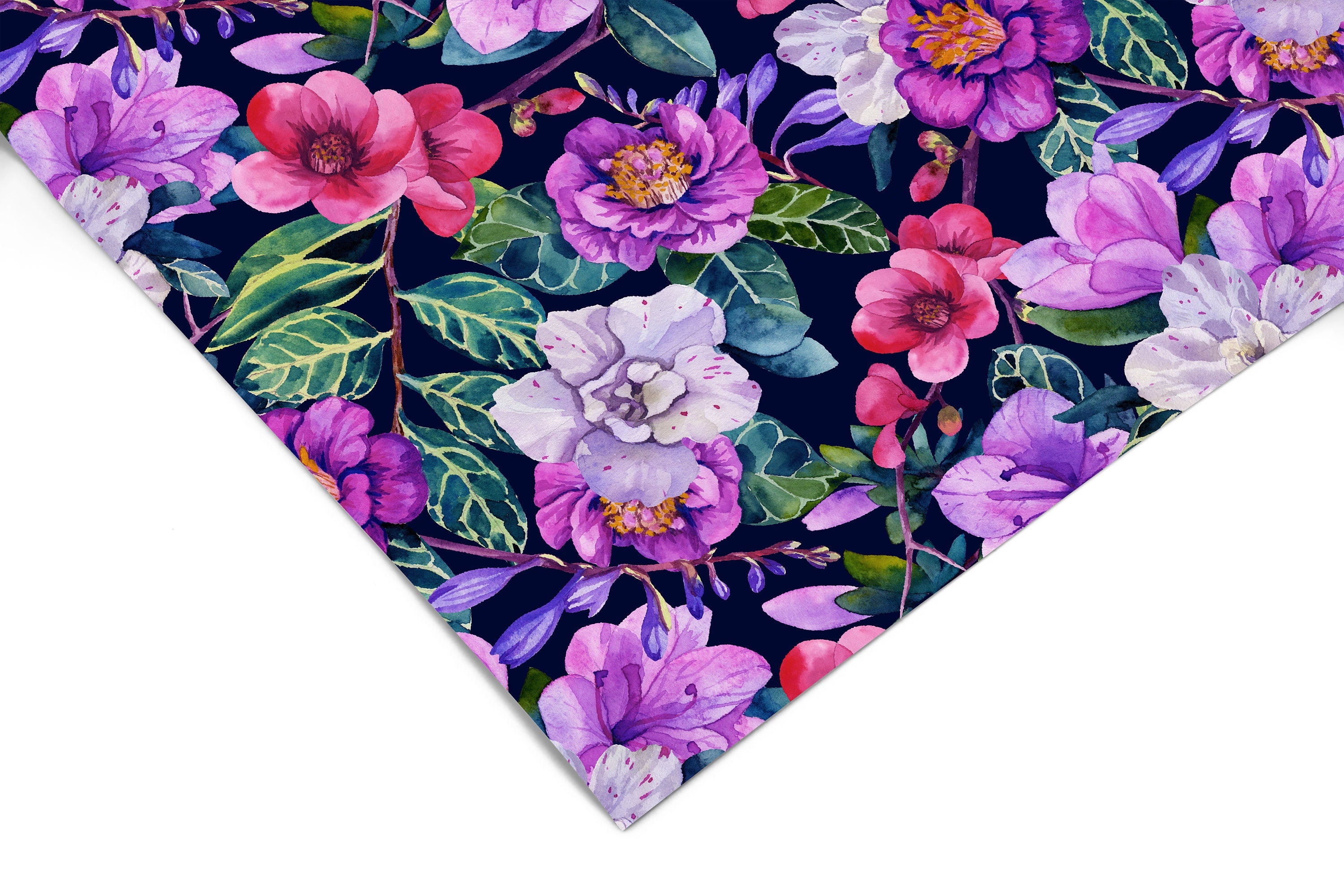 Purple Tropical Contact Paper | Peel And Stick Wallpaper | Removable Wallpaper | Shelf Liner | Drawer Liner | Peel and Stick Paper 447 - JamesAndColors