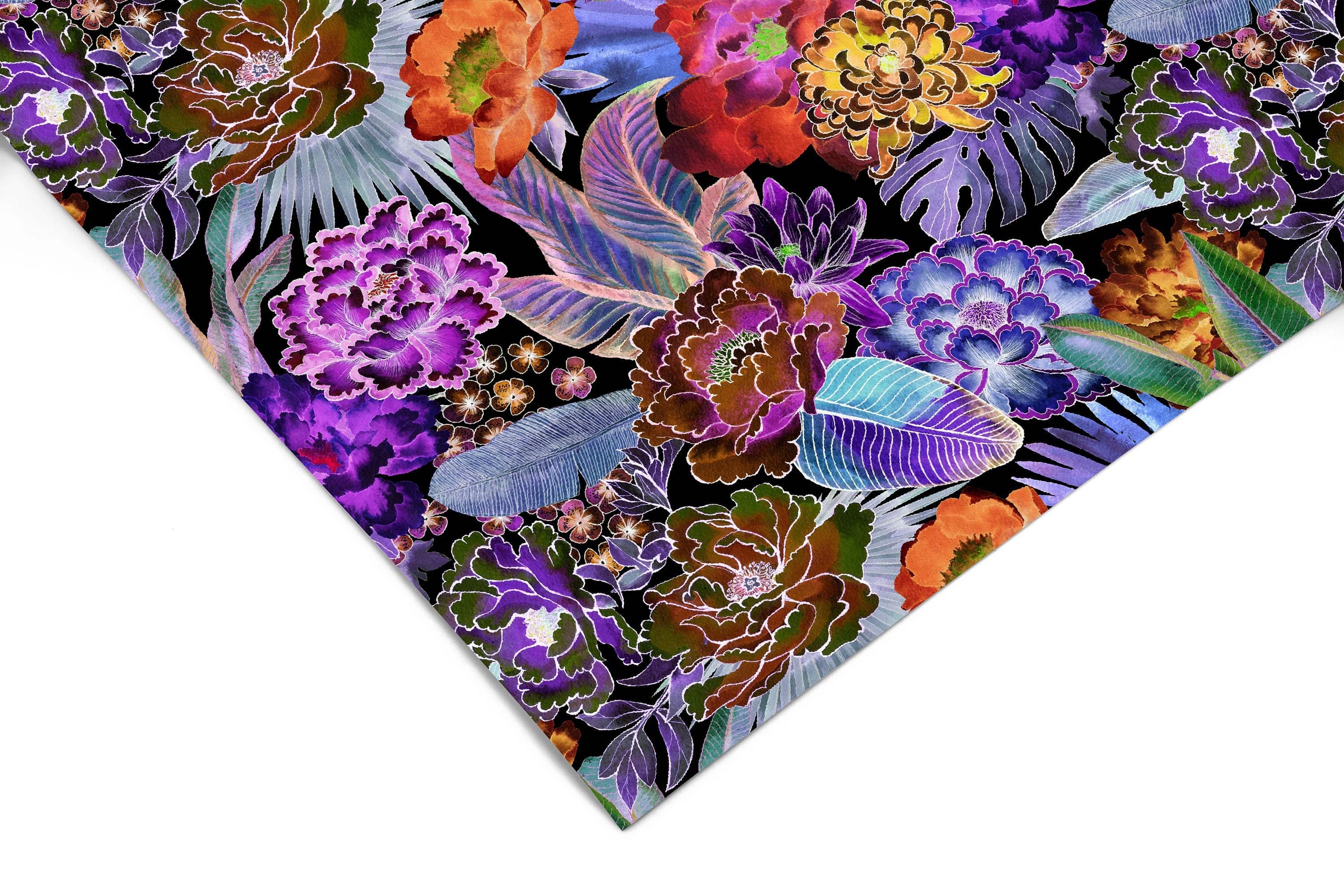 Colorful Tropical Contact Paper | Peel And Stick Wallpaper | Removable Wallpaper | Shelf Liner | Drawer Liner | Peel and Stick Paper 449 - JamesAndColors