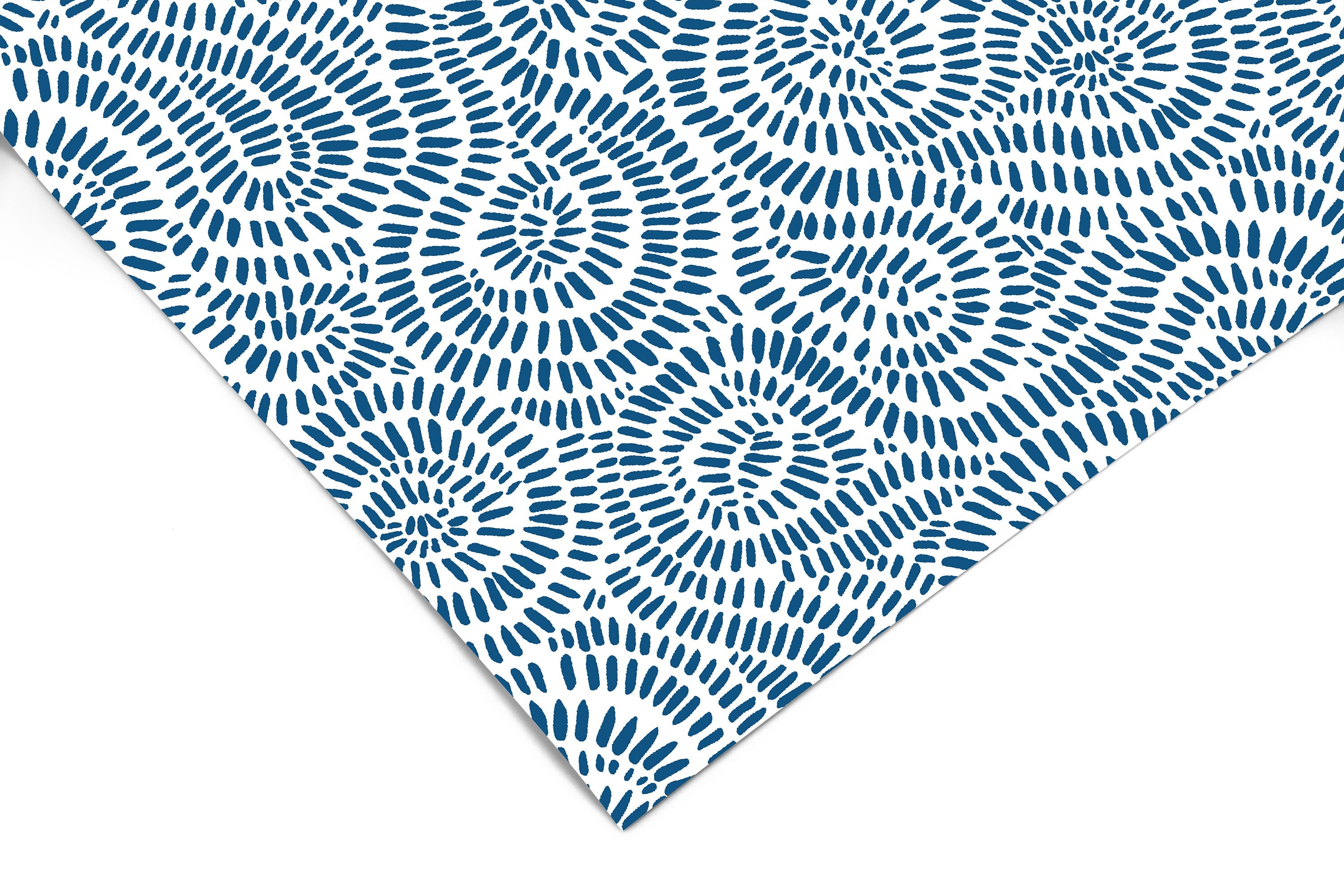 Abstract Blue Waves Contact Paper | Peel And Stick Wallpaper | Removable Wallpaper | Shelf Liner | Drawer Liner | Peel and Stick Paper 481 - JamesAndColors