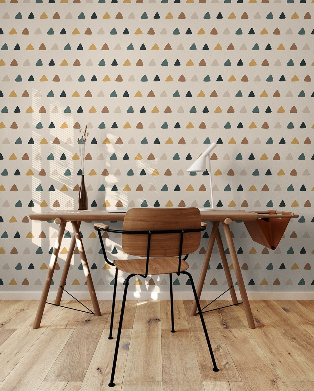Desert Triangle Boho Wallpaper | Wallpaper Peel and Stick | Removable Wallpaper | Peel and Stick Wallpaper | Wall Paper Peel And Stick  2377 - JamesAndColors