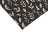Black Floral Leaf Contact Paper | Peel And Stick Wallpaper | Removable Wallpaper | Shelf Liner | Drawer Liner | Peel and Stick Paper 616