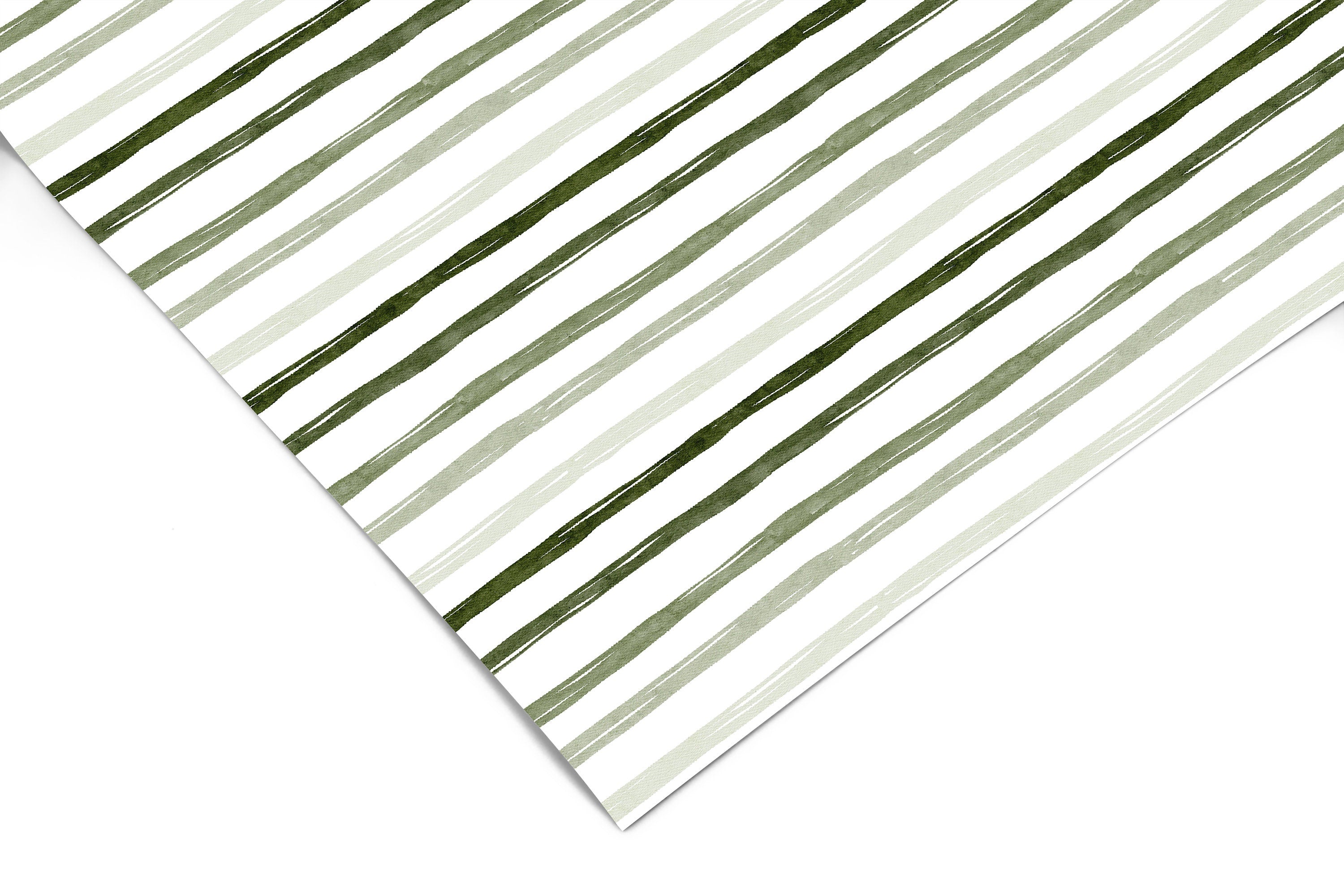 Stripes Pines Green Contact Paper | Peel And Stick Wallpaper | Removable Wallpaper | Shelf Liner | Drawer Liner | Peel and Stick Paper 606 - JamesAndColors
