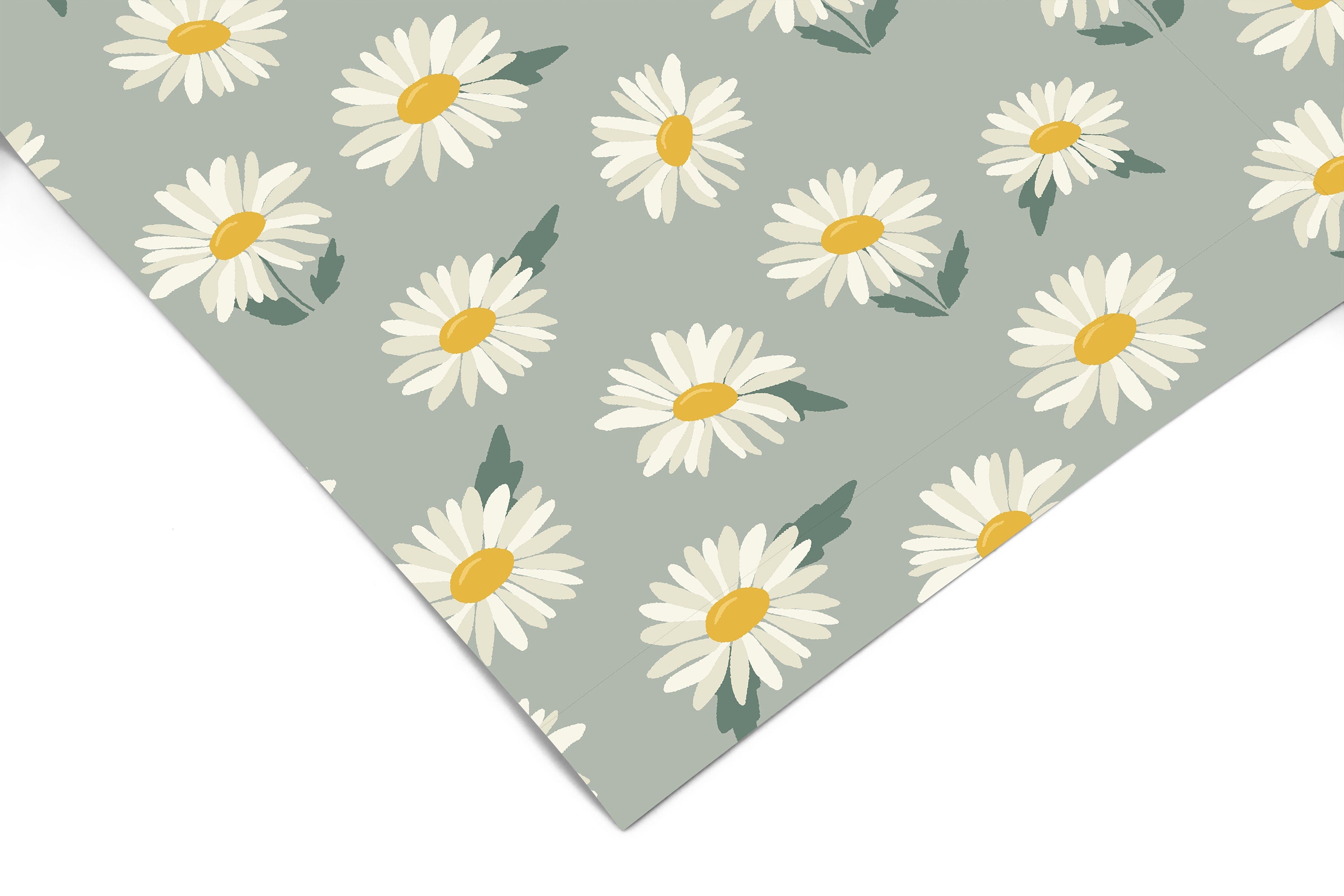 Summer Daisy Floral Contact Paper | Peel And Stick Wallpaper | Removable Wallpaper | Shelf Liner | Drawer Liner | Peel and Stick Paper 493