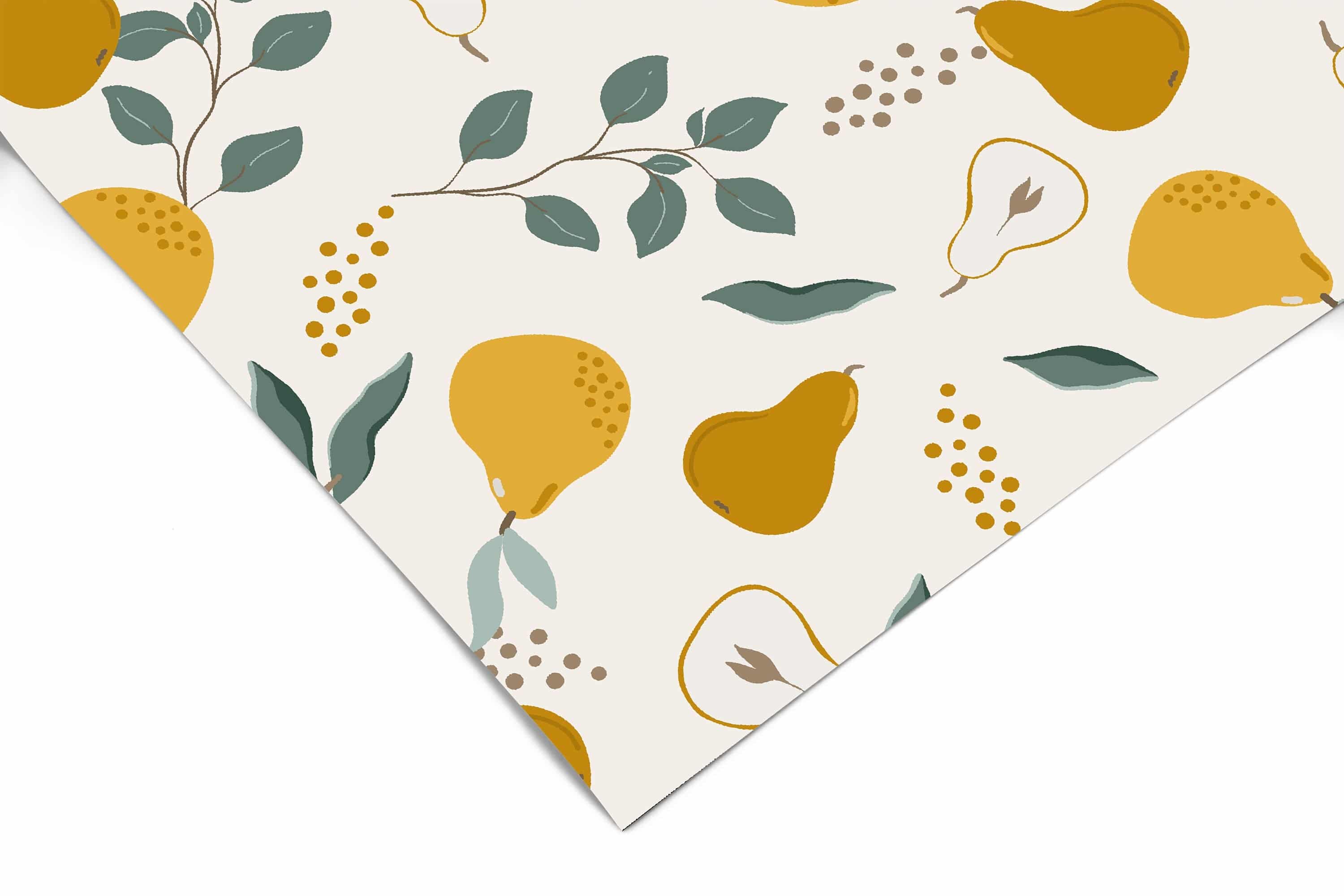 Pear Boho Kitchen Contact Paper | Peel And Stick Wallpaper | Removable Wallpaper | Shelf Liner | Drawer Liner | Peel and Stick Paper 499 - JamesAndColors