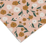 Golden Floral Peach Contact Paper | Peel And Stick Wallpaper | Removable Wallpaper | Shelf Liner | Drawer Liner | Peel and Stick Paper 501