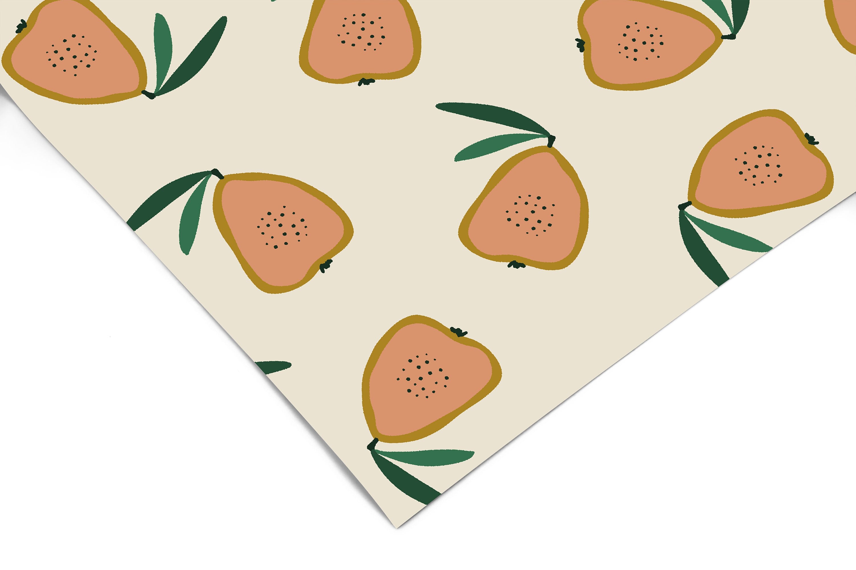 Boho Pear Kitchen Contact Paper | Peel And Stick Wallpaper | Removable Wallpaper | Shelf Liner | Drawer Liner | Peel and Stick Paper 503 - JamesAndColors