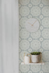 Blue White Mandala Decor Wallpaper | Wallpaper Peel and Stick | Removable Wallpaper | Wall Paper Peel And Stick | Wall Mural Wall Decor 660 - JamesAndColors