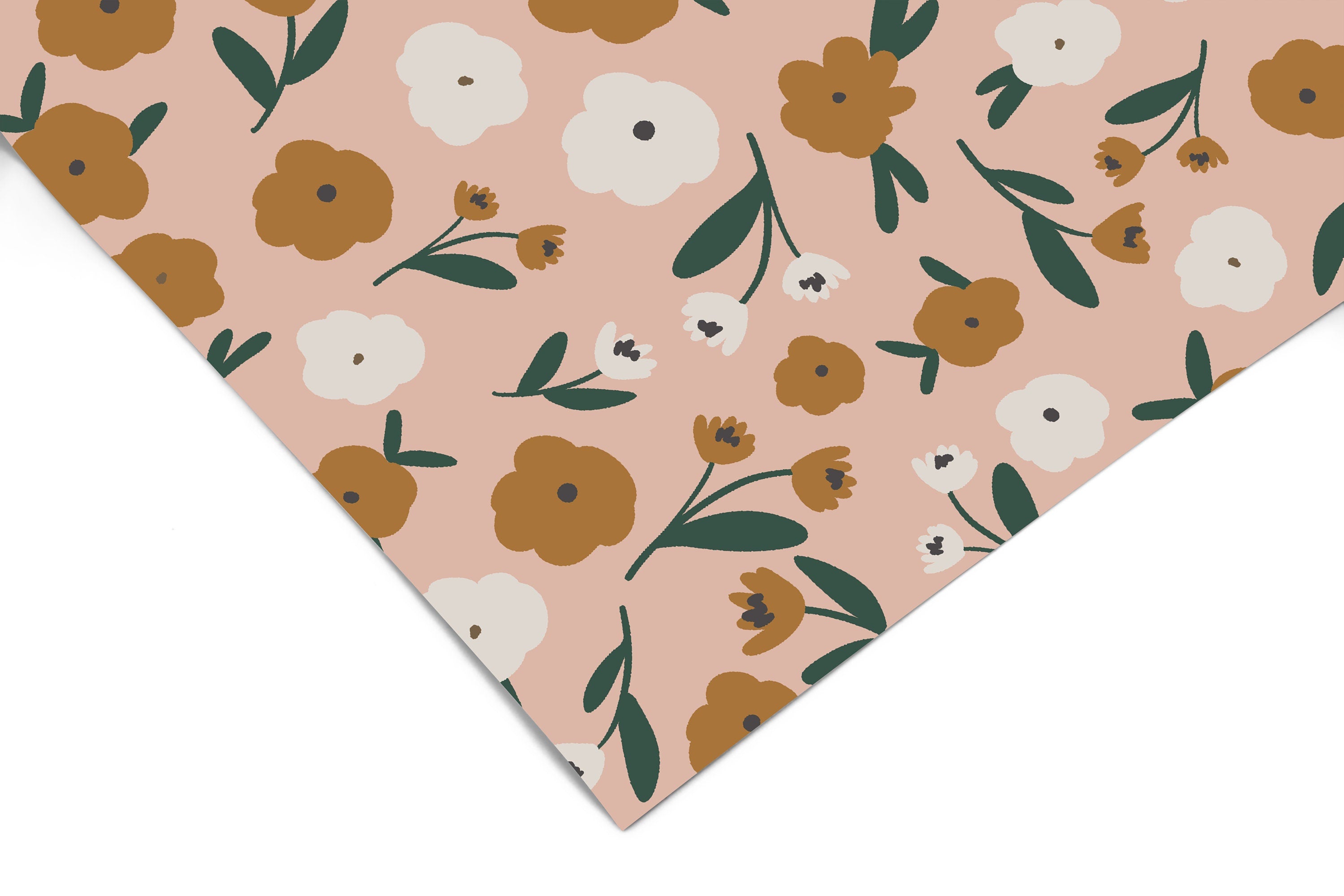 Faded Pink Floral Wallpaper | Wallpaper Peel and Stick | Removable Wallpaper | Wall Paper Peel And Stick | Wall Mural Wall Decor 2401 - JamesAndColors