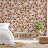Faded Pink Floral Wallpaper | Wallpaper Peel and Stick | Removable Wallpaper | Wall Paper Peel And Stick | Wall Mural Wall Decor 2401 - JamesAndColors