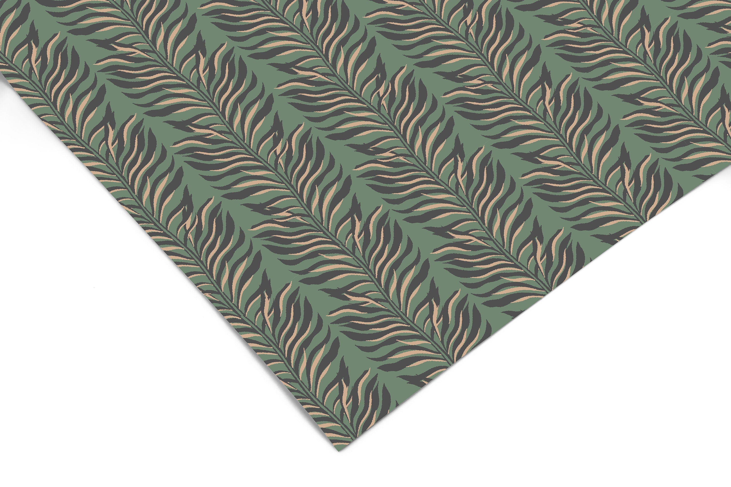 Dark Greens Tropical Contact Paper | Peel And Stick Wallpaper | Removable Wallpaper | Shelf Liner | Drawer Liner | Peel and Stick Paper 623 - JamesAndColors