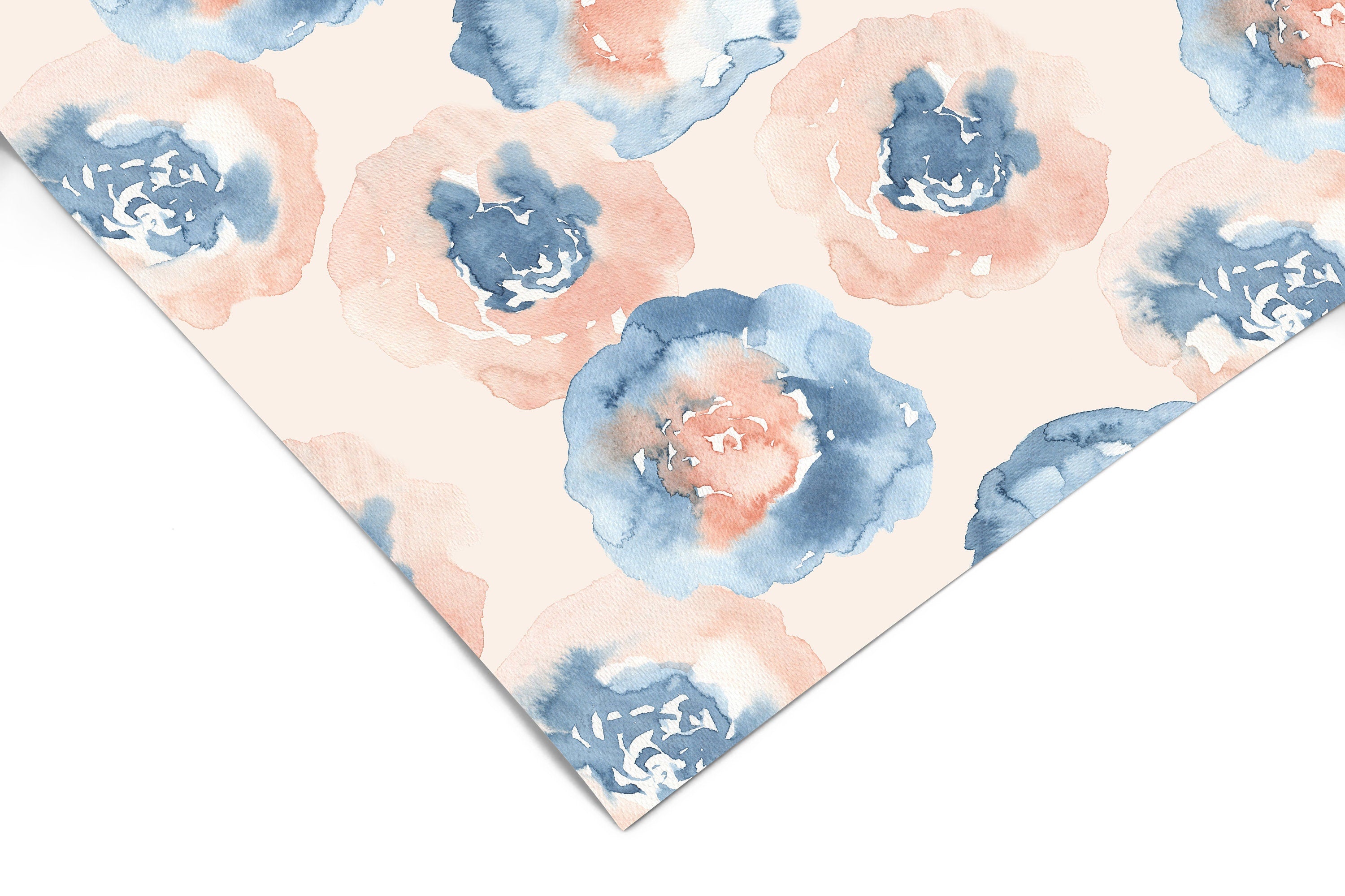 Watercolor Floral Contact Paper | Peel And Stick Wallpaper | Removable Wallpaper | Shelf Liner | Drawer Liner | Peel and Stick Paper 631