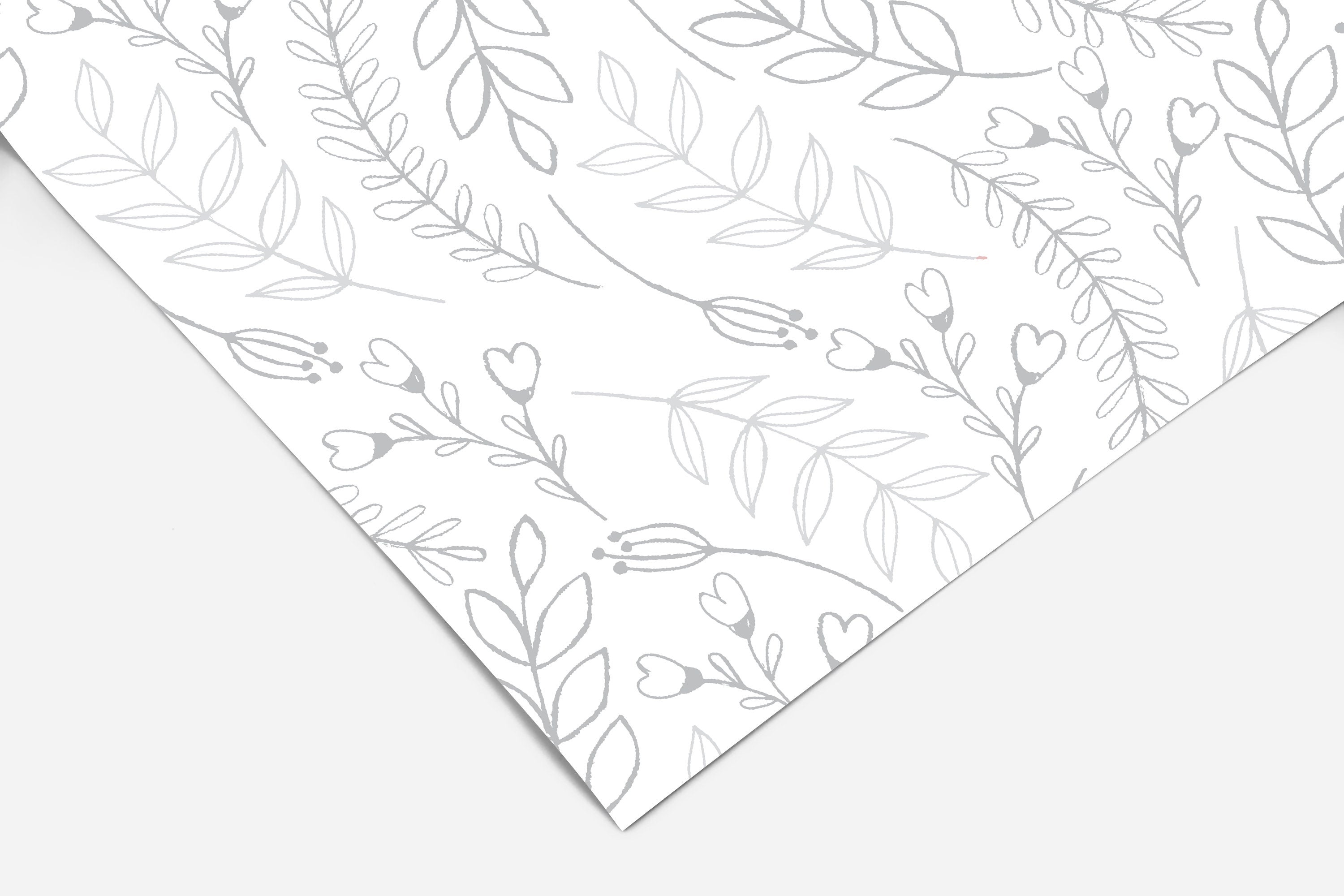 Gray White Floral Contact Paper | Peel And Stick Wallpaper | Removable Wallpaper | Shelf Liner | Drawer Liner | Peel and Stick Paper 579