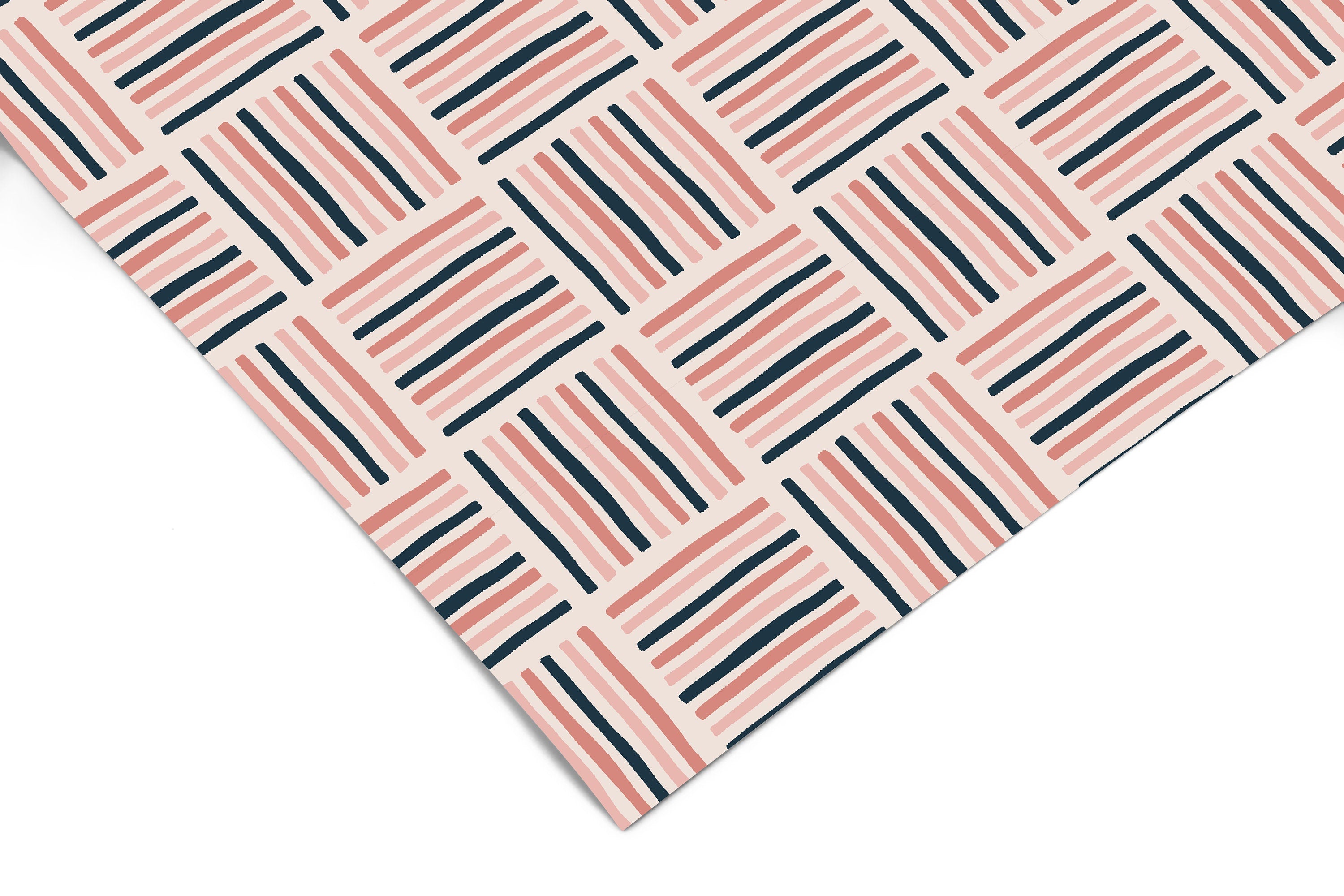 Pink Navy Pattern Contact Paper | Peel And Stick Wallpaper | Removable Wallpaper | Shelf Liner | Drawer Liner | Peel and Stick Paper 587 - JamesAndColors