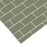 Olive Subway Tile Contact Paper | Peel And Stick Wallpaper | Removable Wallpaper | Shelf Liner | Drawer Liner | Peel and Stick Paper 689 - JamesAndColors