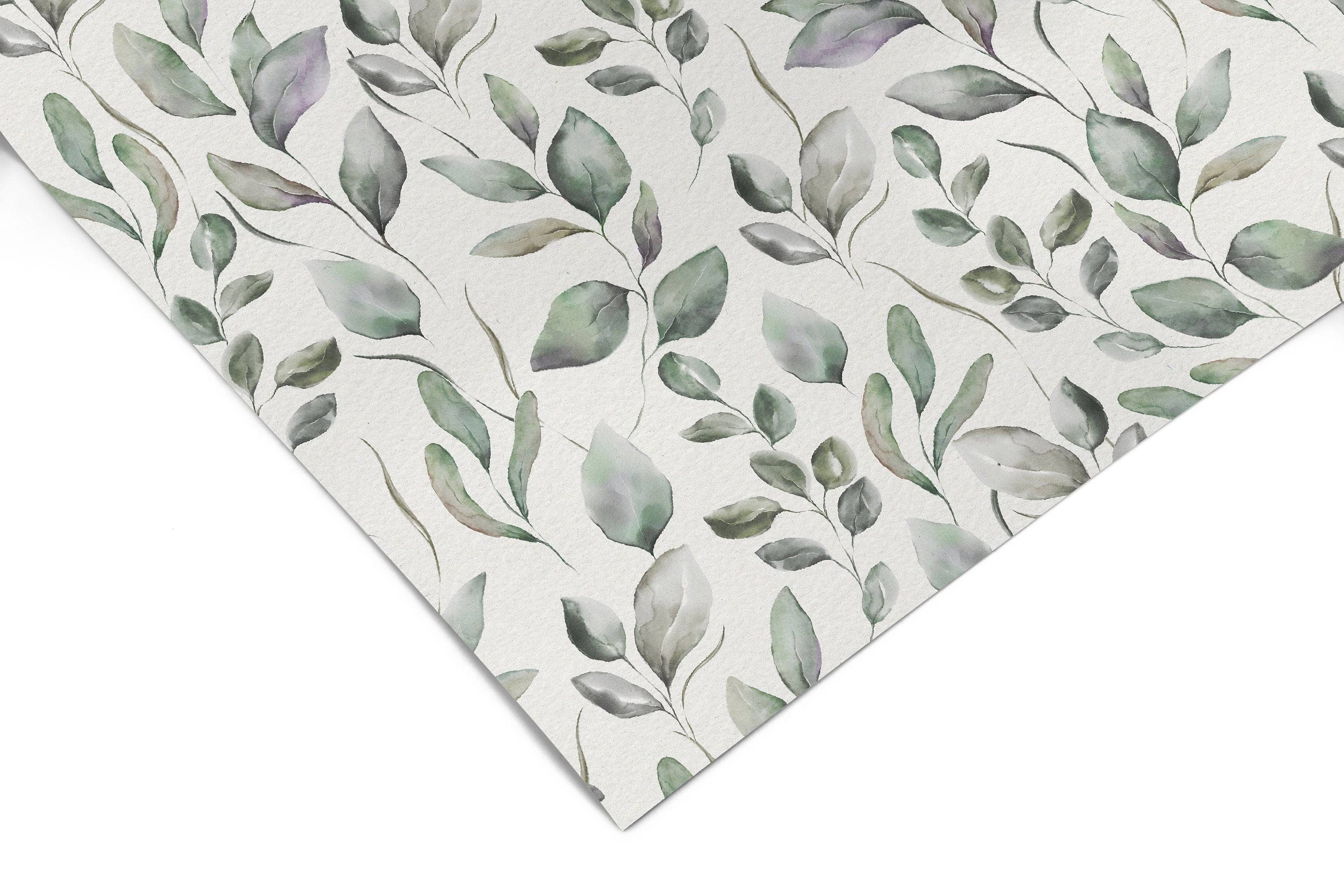 Green Leaf Foliage Contact Paper | Peel And Stick Wallpaper | Removable Wallpaper | Shelf Liner | Drawer Liner | Peel and Stick Paper 612 - JamesAndColors