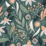 Green Peach Floral Contact Paper | Peel And Stick Wallpaper | Removable Wallpaper | Shelf Liner | Drawer Liner | Peel and Stick Paper 783