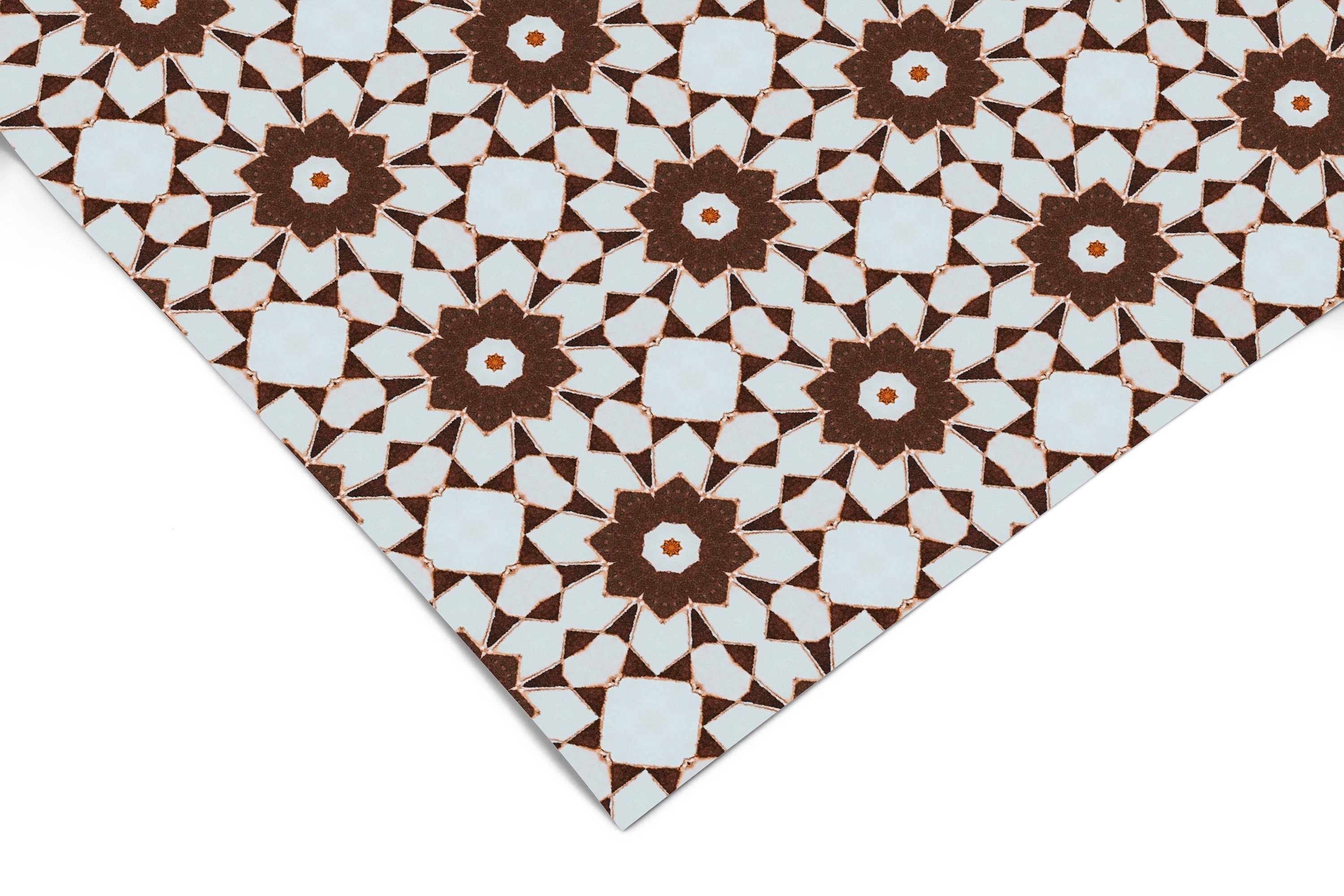 Moroccan Tile Pattern Contact Paper | Peel And Stick Wallpaper | Removable Wallpaper | Shelf Liner | Drawer Liner | Peel and Stick Paper 672 - JamesAndColors