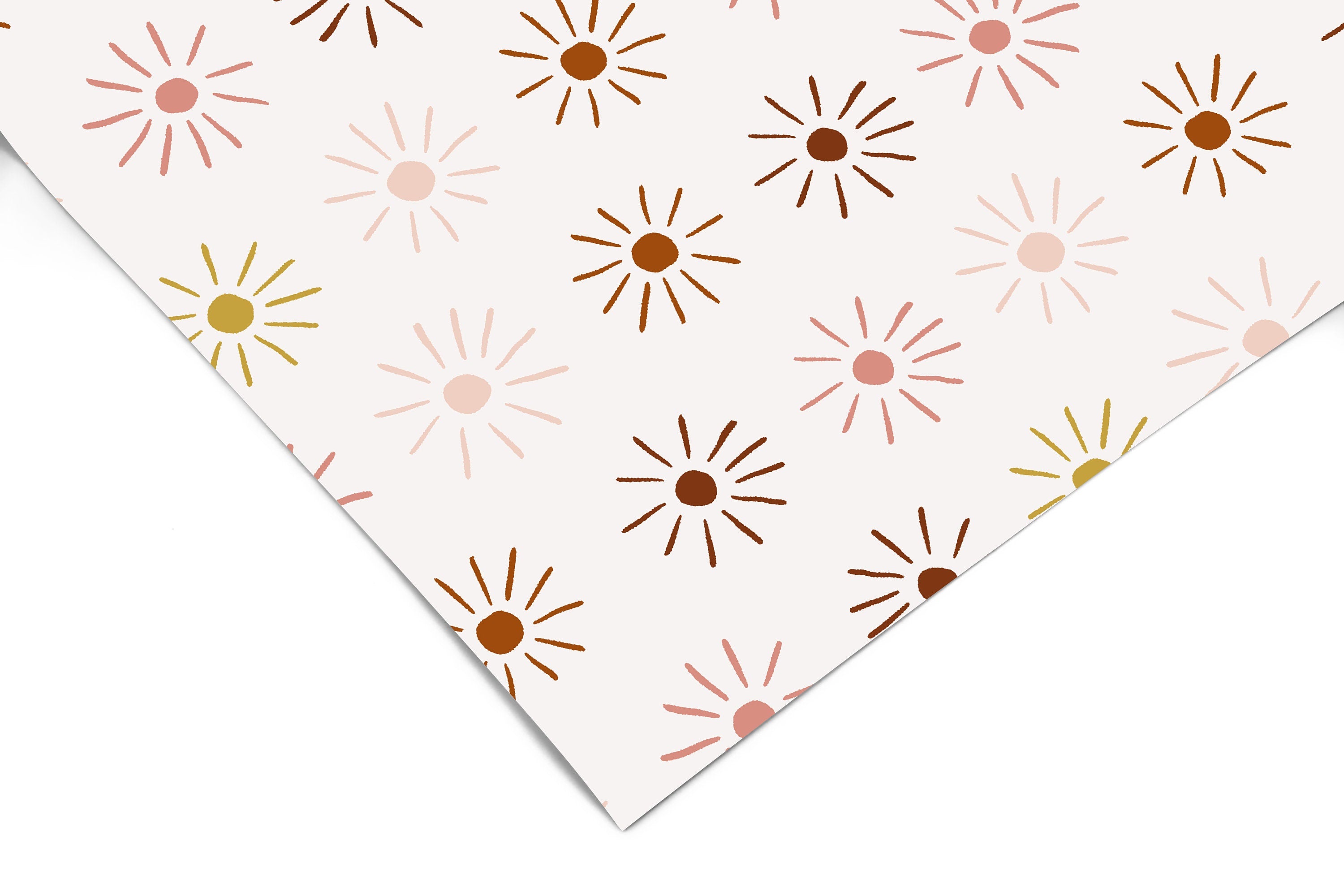 Contact Paper Cream Boho Sun| Peel And Stick Wallpaper | Removable Wallpaper | Shelf Liner | Drawer Liner | Peel and Stick Paper 846 - JamesAndColors