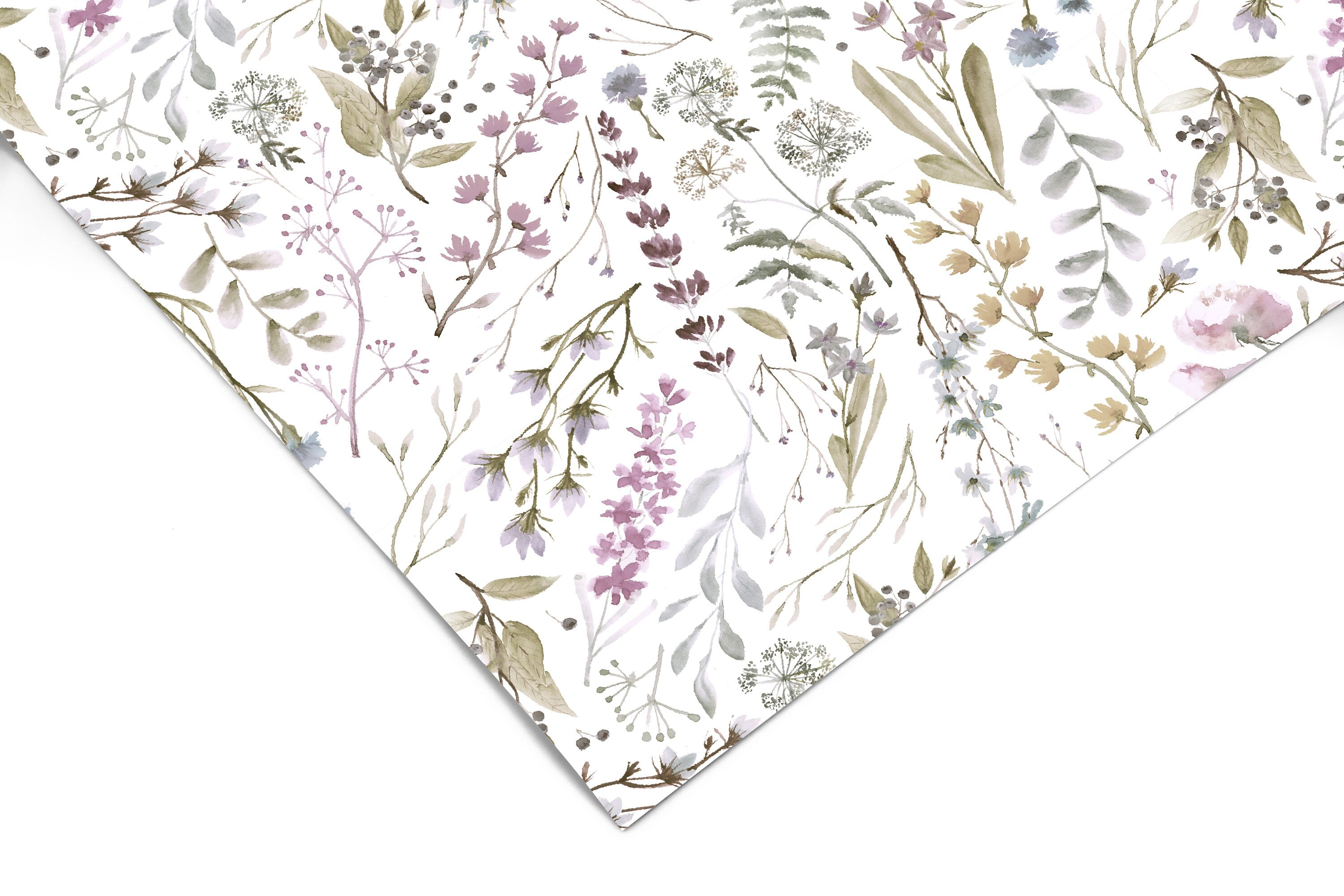 Watercolor Floral Contact Paper | Peel And Stick Wallpaper | Removable Wallpaper | Shelf Liner | Drawer Liner | Peel and Stick Paper 680