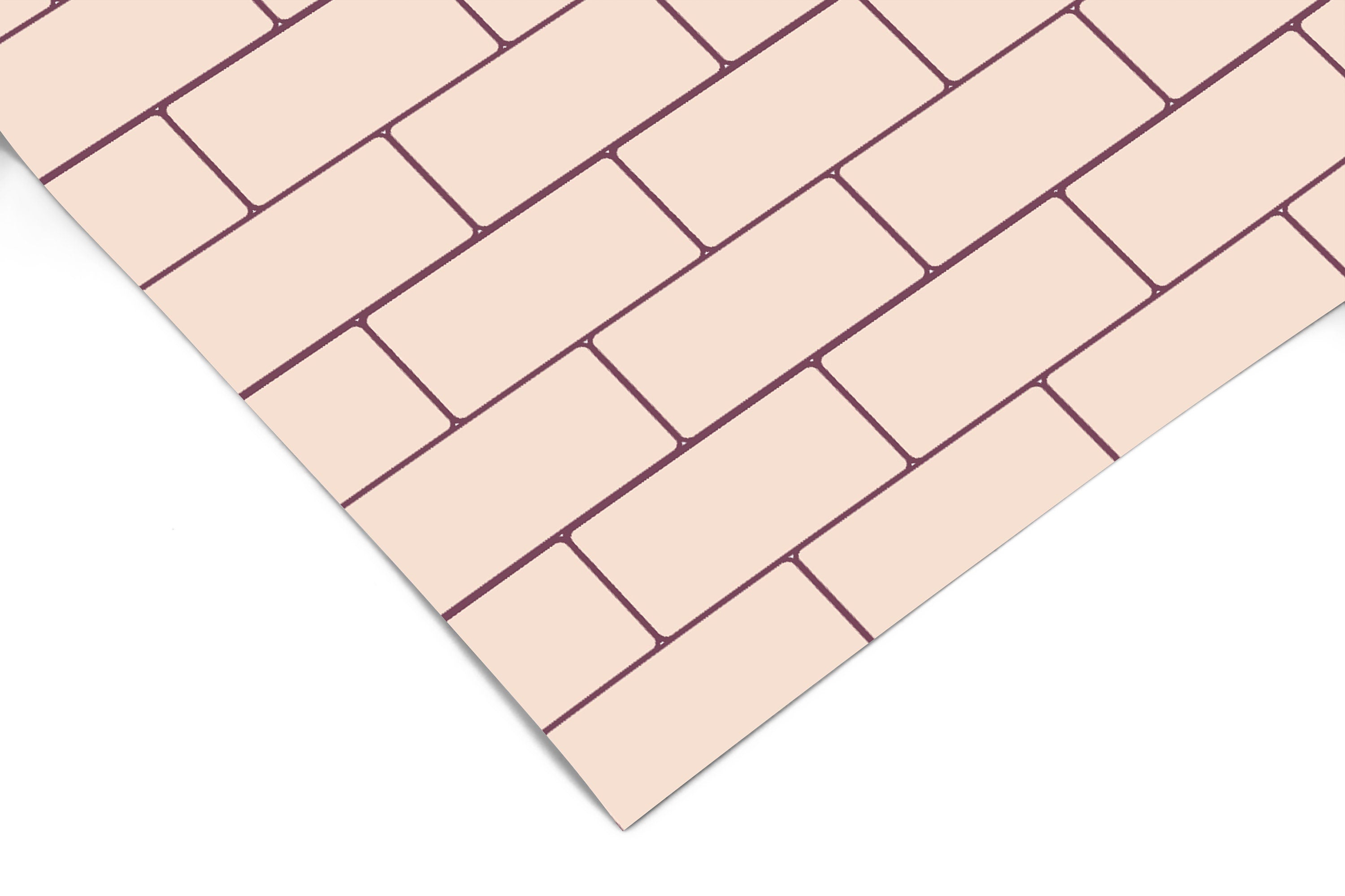 Cream Subway Tile Contact Paper | Peel And Stick Wallpaper | Removable Wallpaper | Shelf Liner | Drawer Liner | Peel and Stick Paper 688 - JamesAndColors