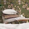 Removable Wallpaper Olive Branches Wall Mural | Peel and Stick Accent Wallpaper | Temporary Wallpaper |  | 2173 - James And Colors