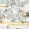 Large Tropical Palm Leaves Soft Floral Wallpaper | Wallpaper Peel and Stick | Removable Wallpaper | Wall Paper Peel And Stick 3441 - JamesAndColors