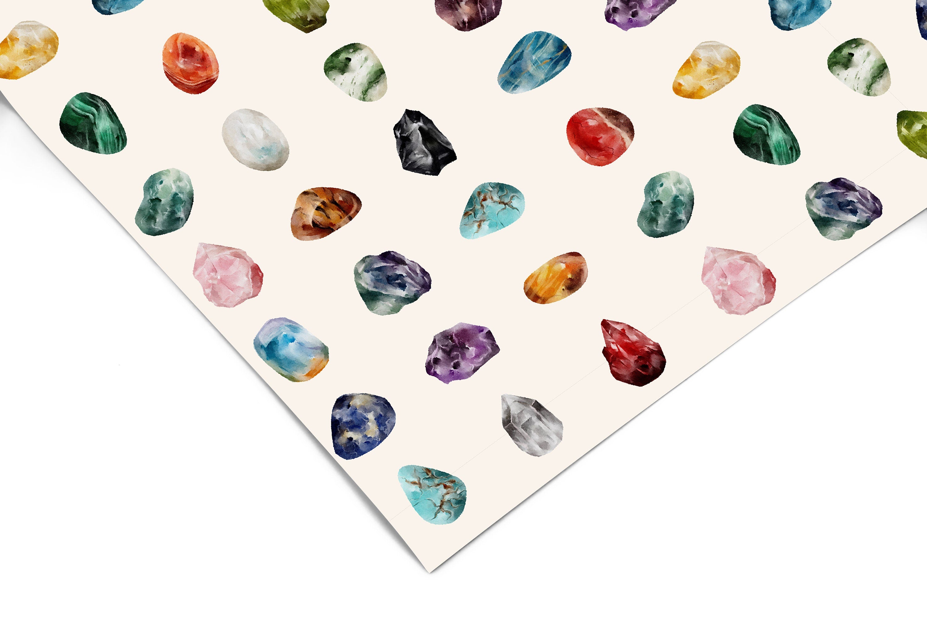 Rocks and Gems Contact Paper | Peel And Stick Wallpaper | Removable Wallpaper | Shelf Liner | Drawer Liner | Peel and Stick Paper 865 - JamesAndColors