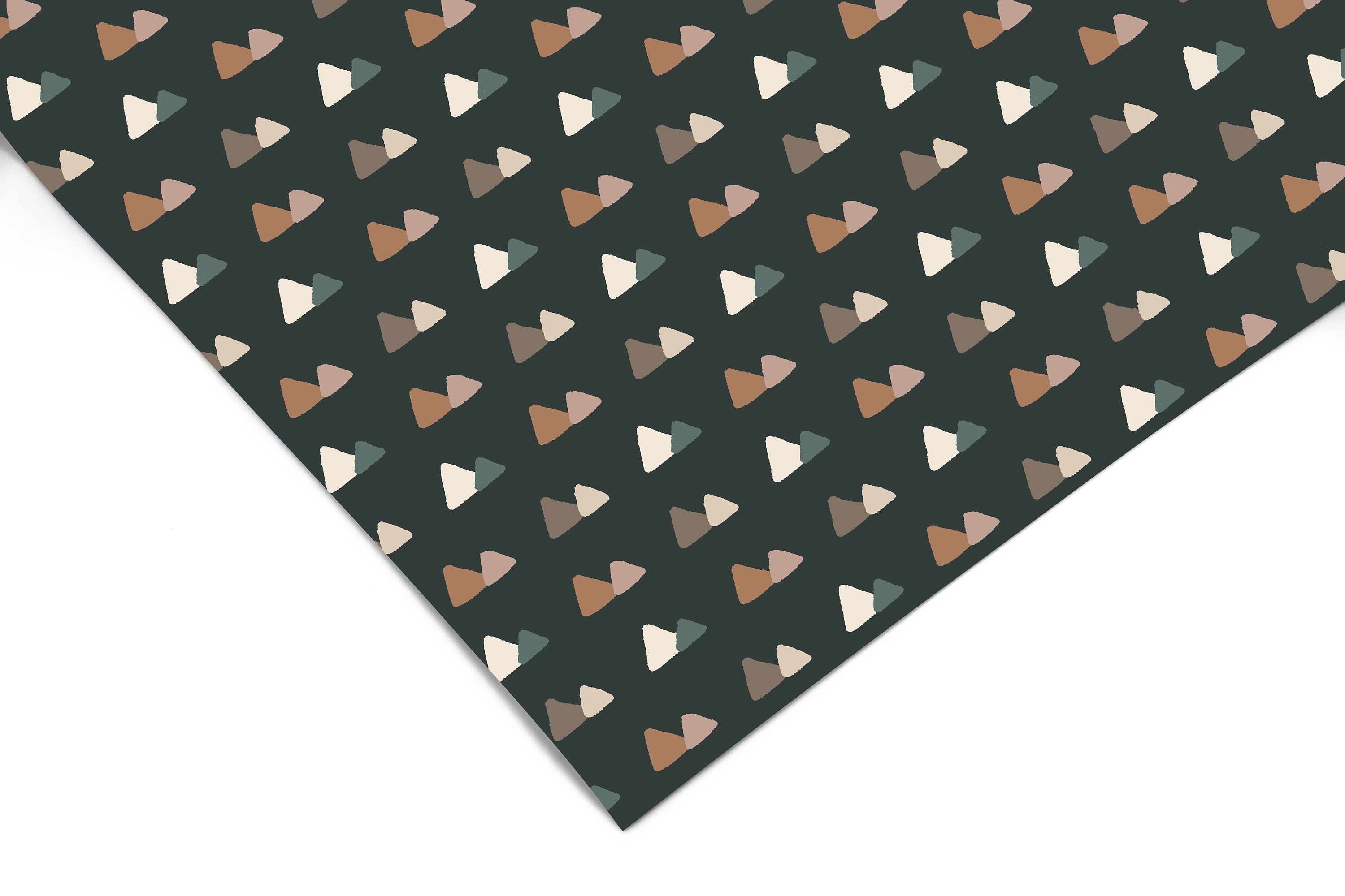 Desert Triangle Black Contact Paper | Peel And Stick Wallpaper | Removable Wallpaper | Shelf Liner | Drawer Liner | Peel and Stick Paper 871 - JamesAndColors