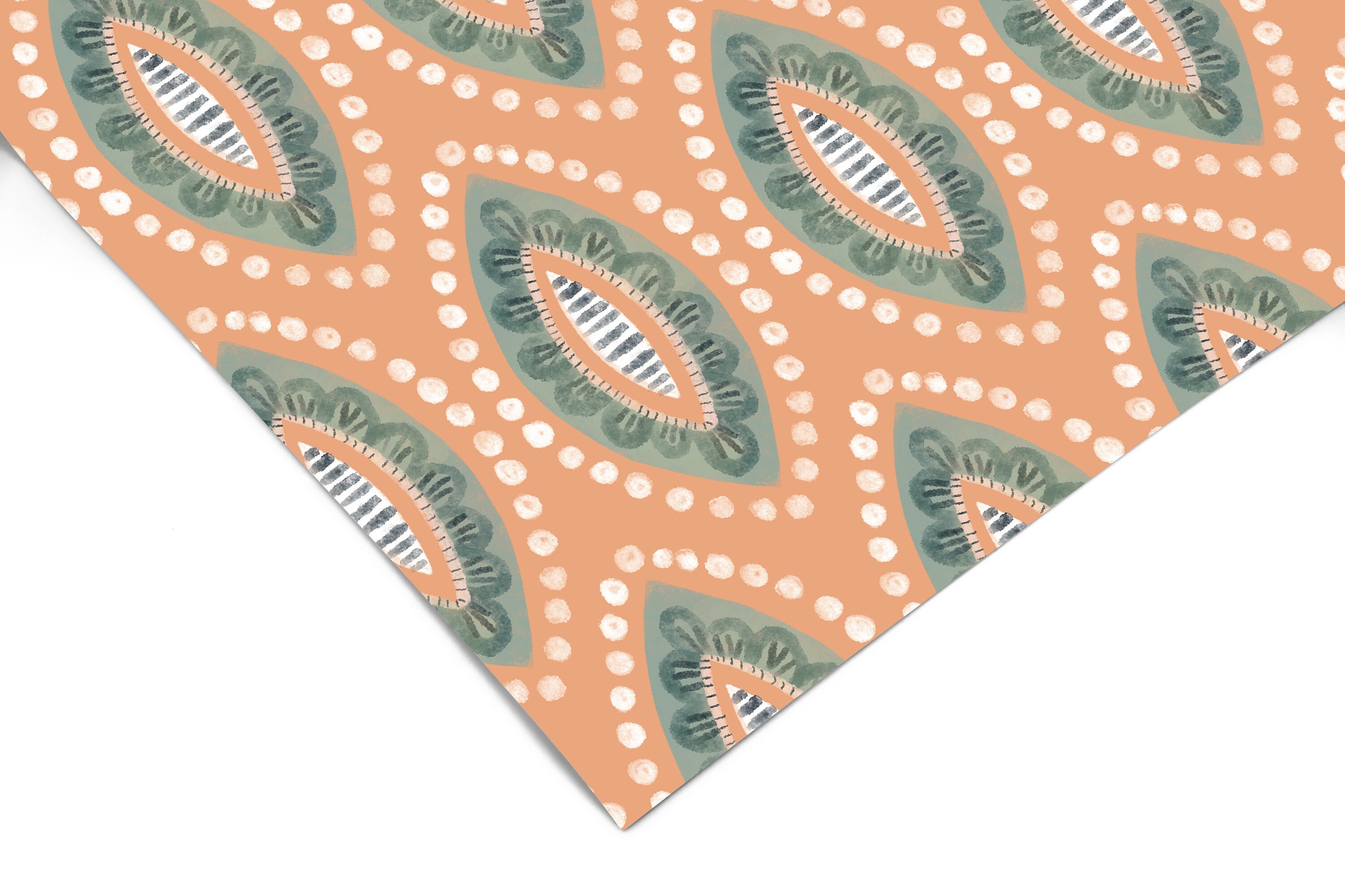Boho Pattern Contact Paper | Peel And Stick Wallpaper | Removable Wallpaper | Shelf Liner | Drawer Liner | Peel and Stick Paper 797 - JamesAndColors