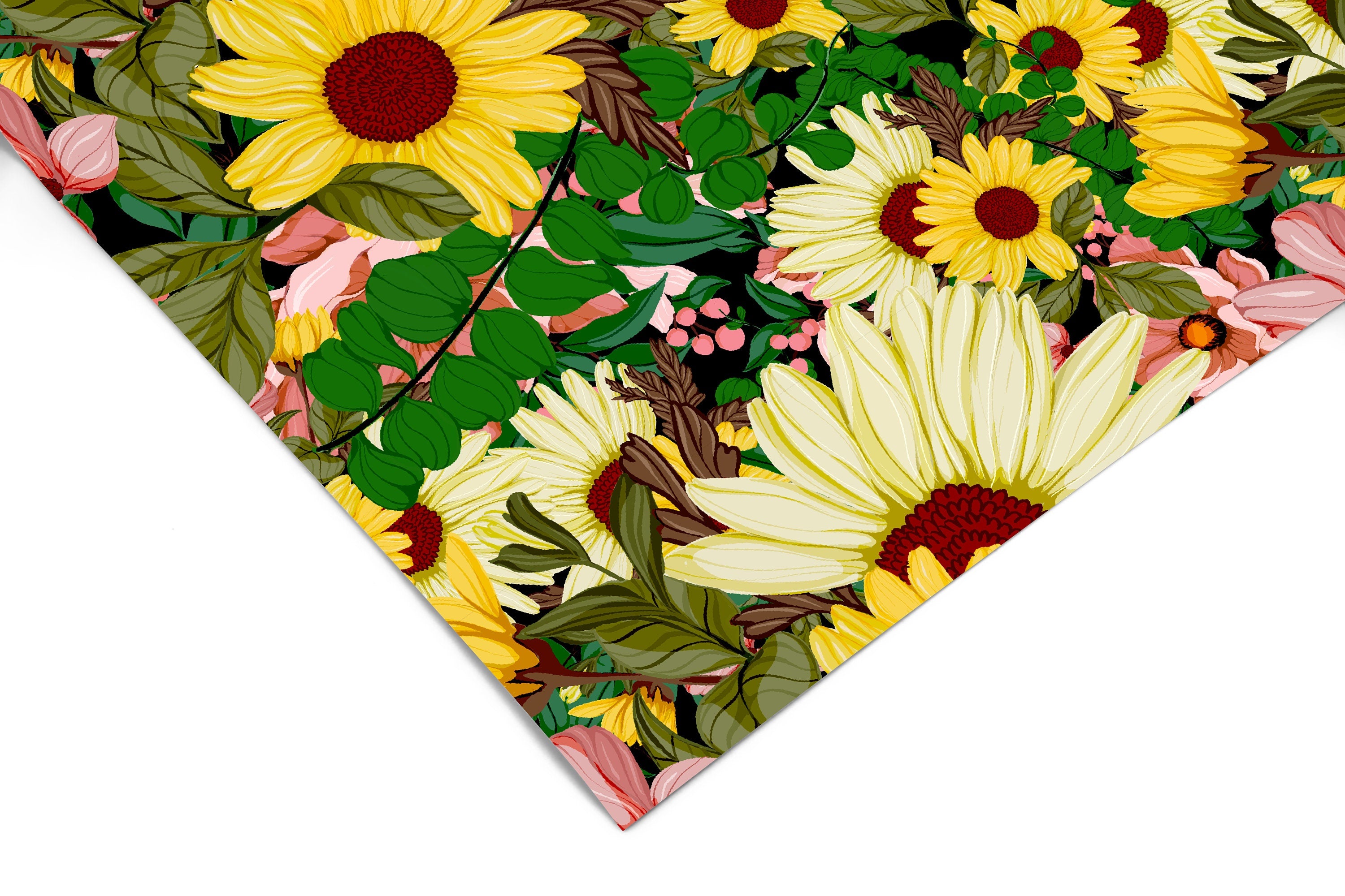 Vibrant Sunflowers Contact Paper | Peel And Stick Wallpaper | Removable Wallpaper | Shelf Liner | Drawer Liner | Peel and Stick Paper 817 - JamesAndColors