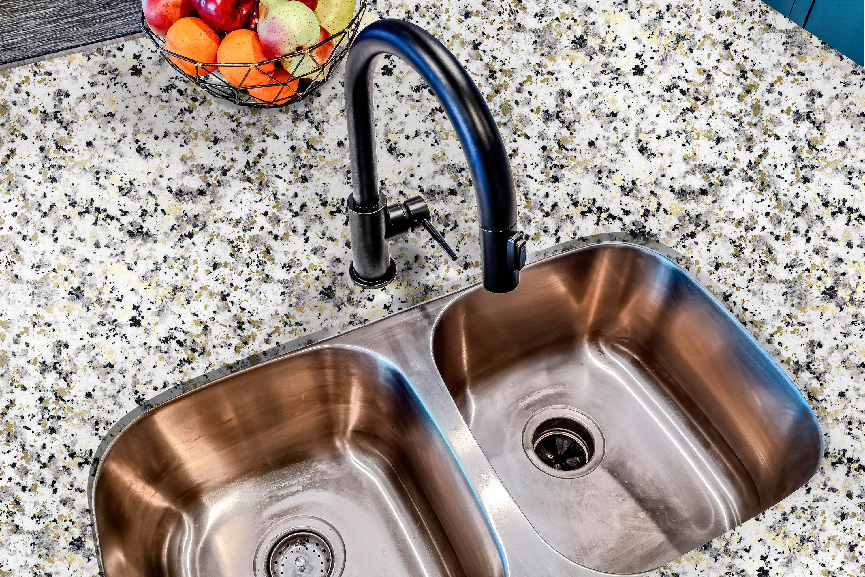 Peel And Stick Countertop Paper | Countertop Contact Paper | Granite Table Top | Marble Contact Paper | Counter Top Adhesive Desk Top | 16 - JamesAndColors